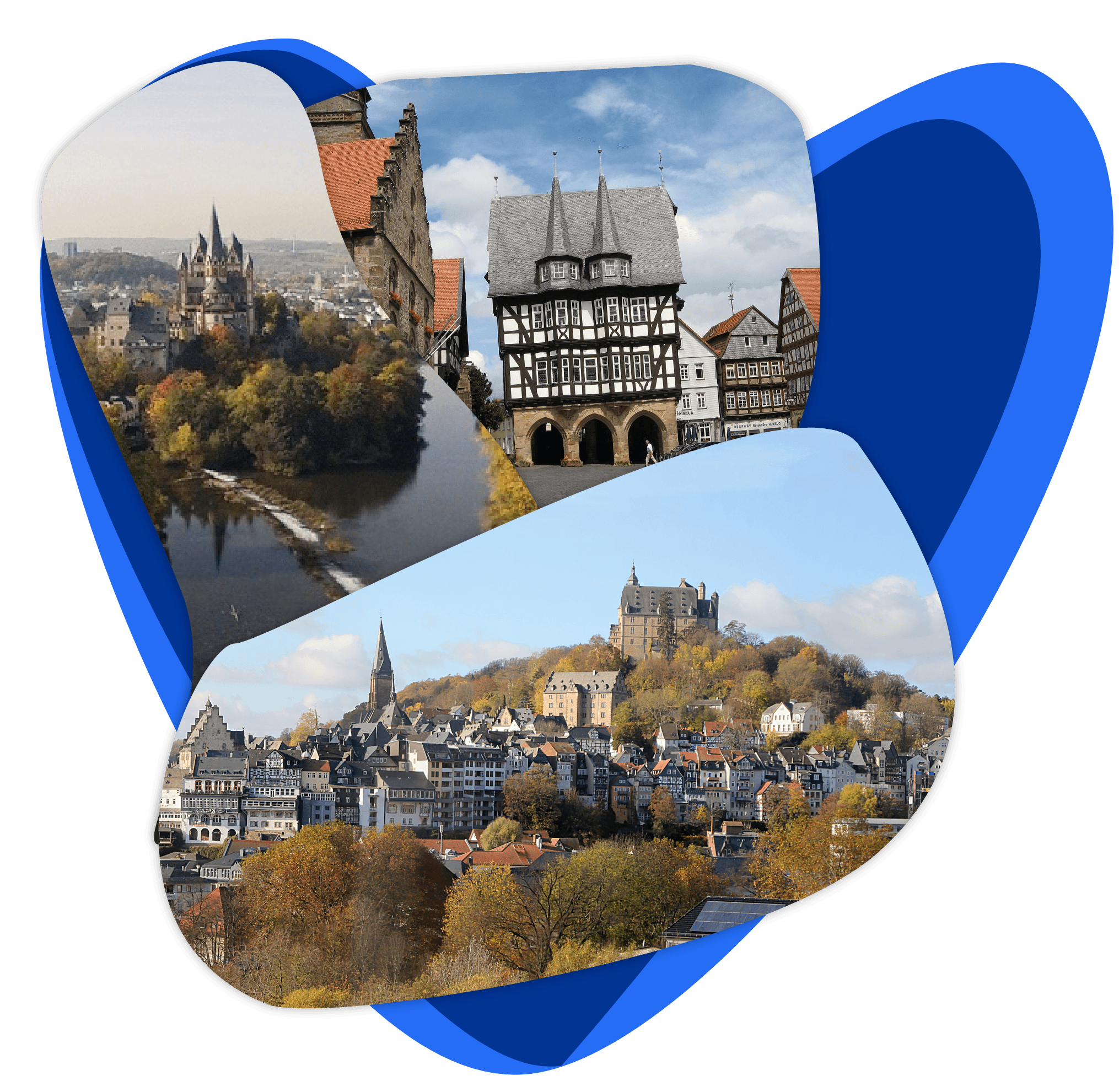 Städte und Orte in Mittelhessen