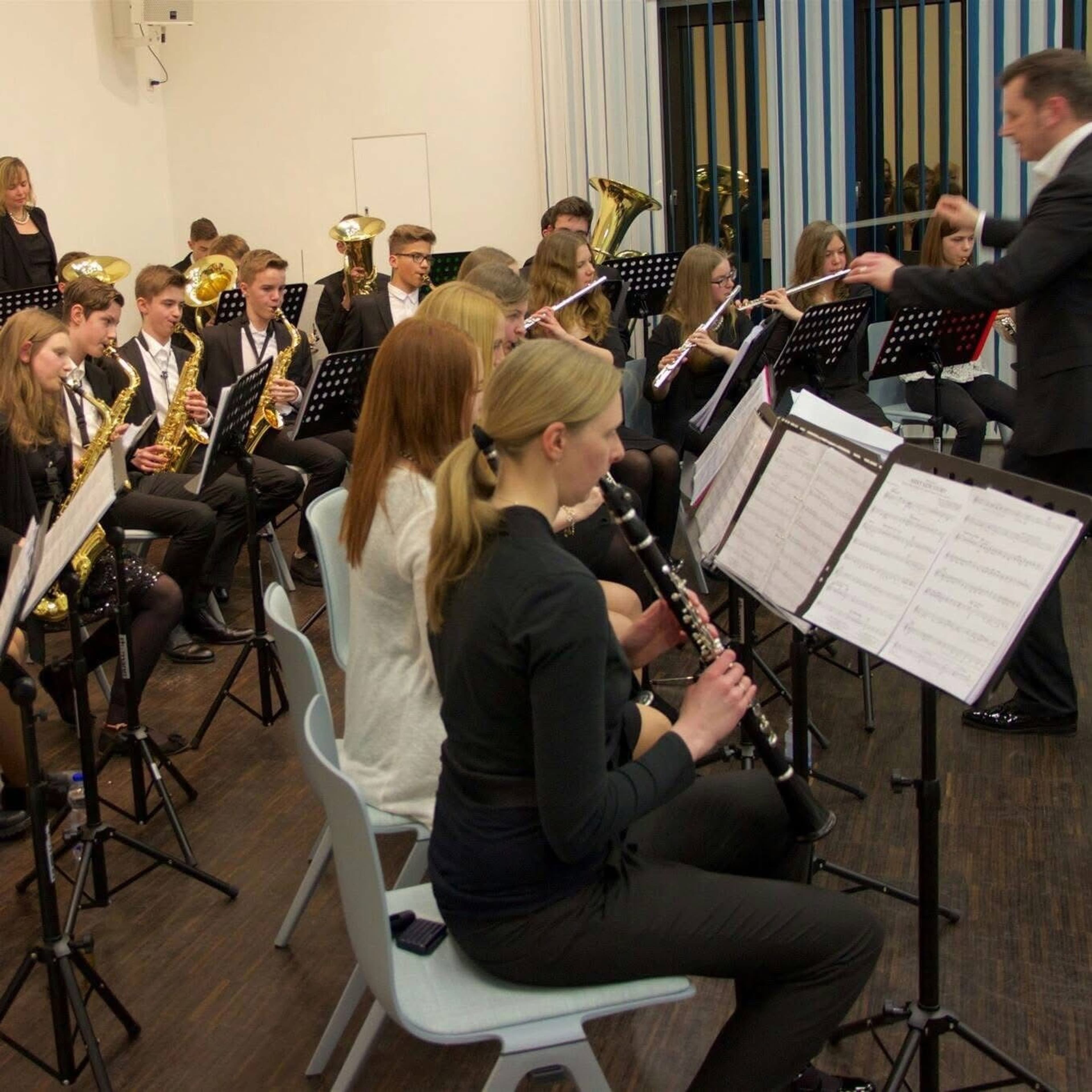 Das Jugendblasorchester besteht derzeit aus 32 Musikerinnen und Musikern. Das Jugendblasorchester besteht derzeit aus 32 Musikerinnen und Musikern.