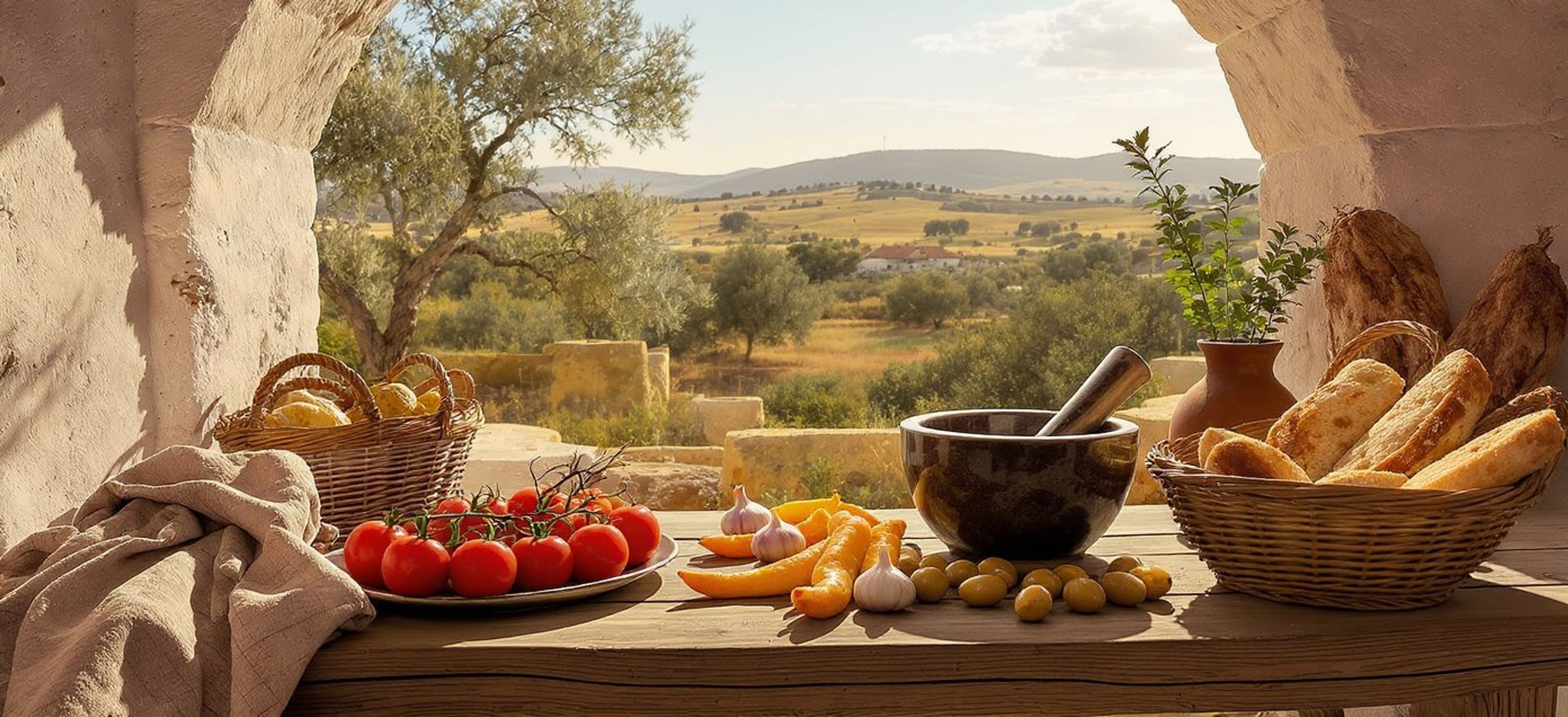 Die vegetarische Küche Mallorcas wird in einem Kochkurs der Volkshochschule vermittelt. Die vegetarische Küche Mallorcas wird in einem Kochkurs der Volkshochschule vermittelt.