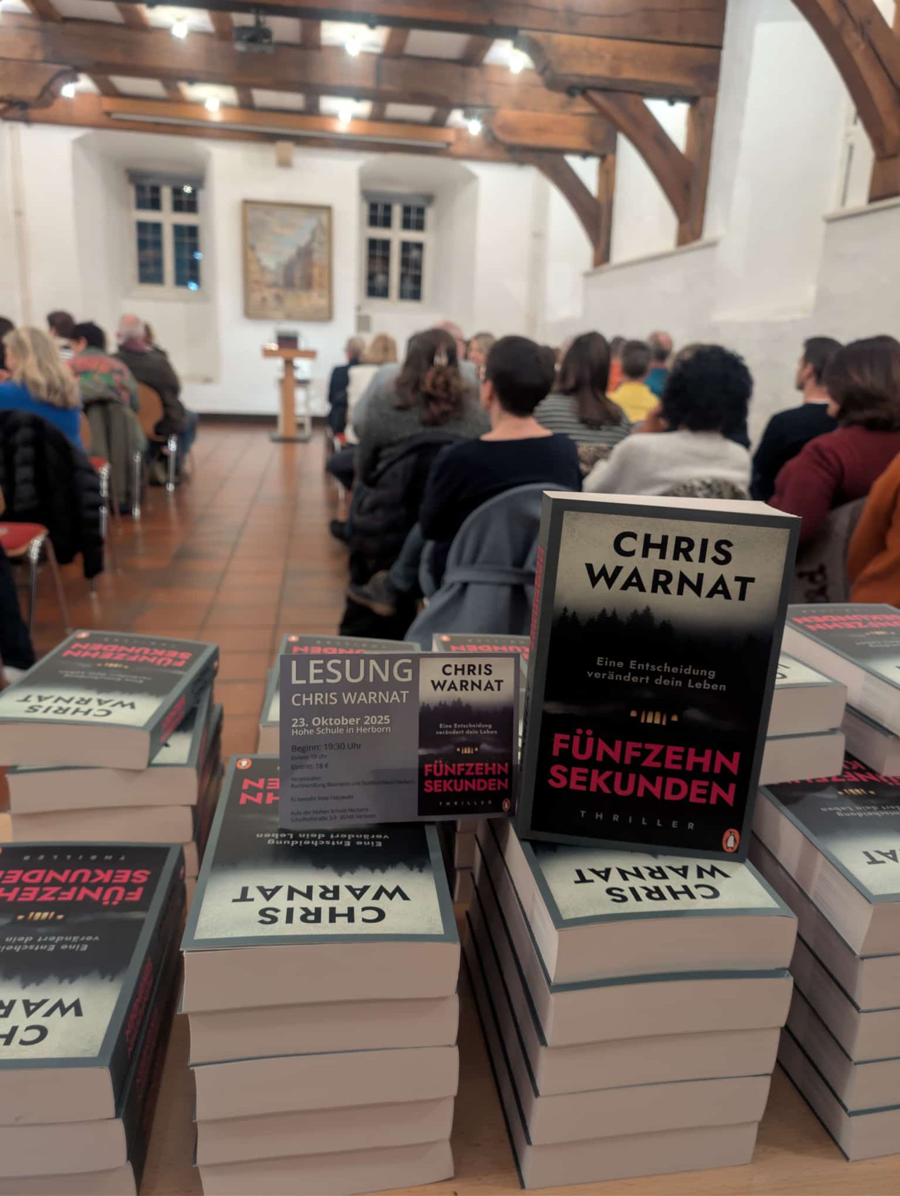 Thriller-Debüt „15 Sekunden“ begeistert Herborn | Symbolbild