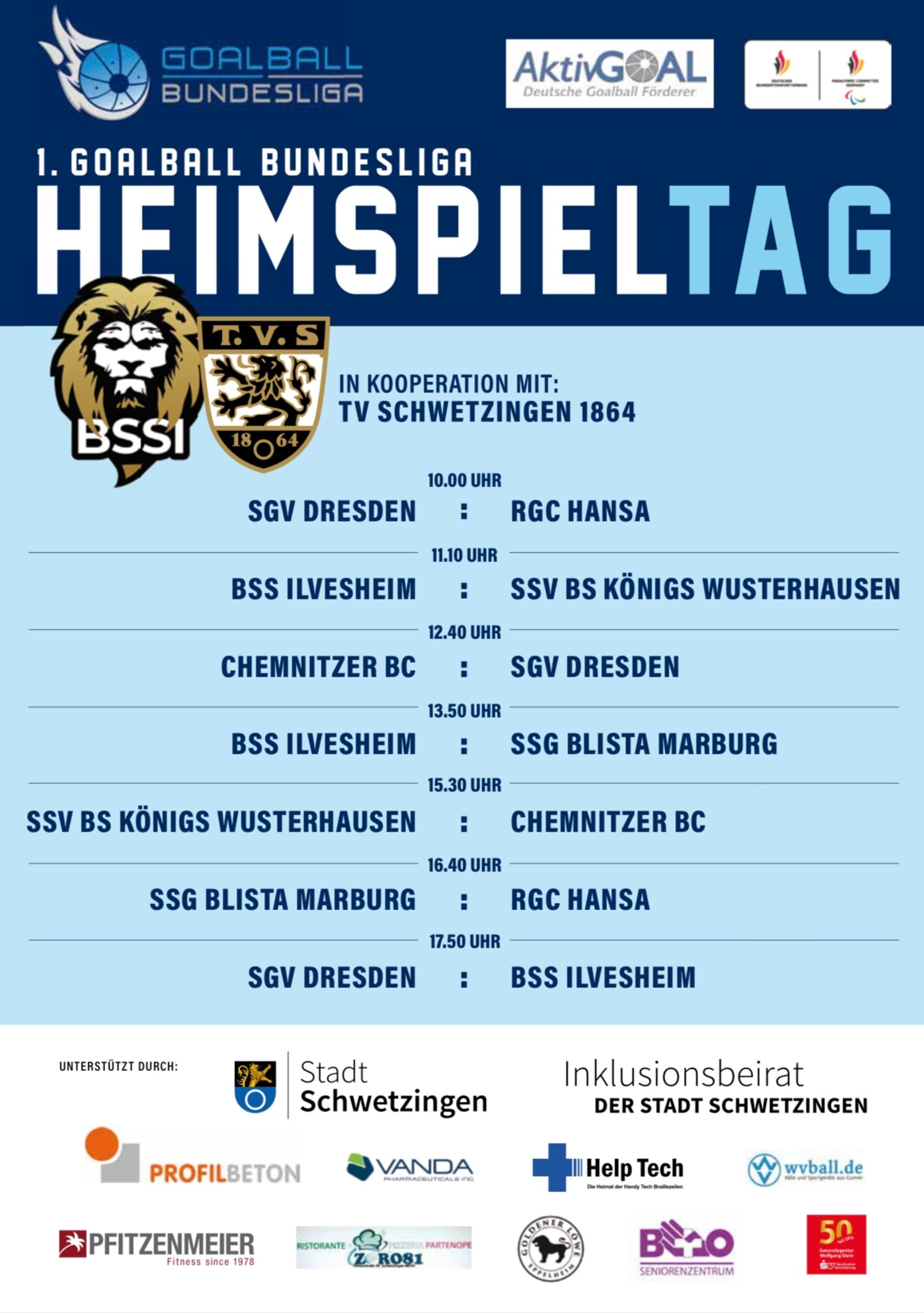 Goalball-Bundesliga: Spannung für alle Sinne in Schwetzingen | Symbolbild
