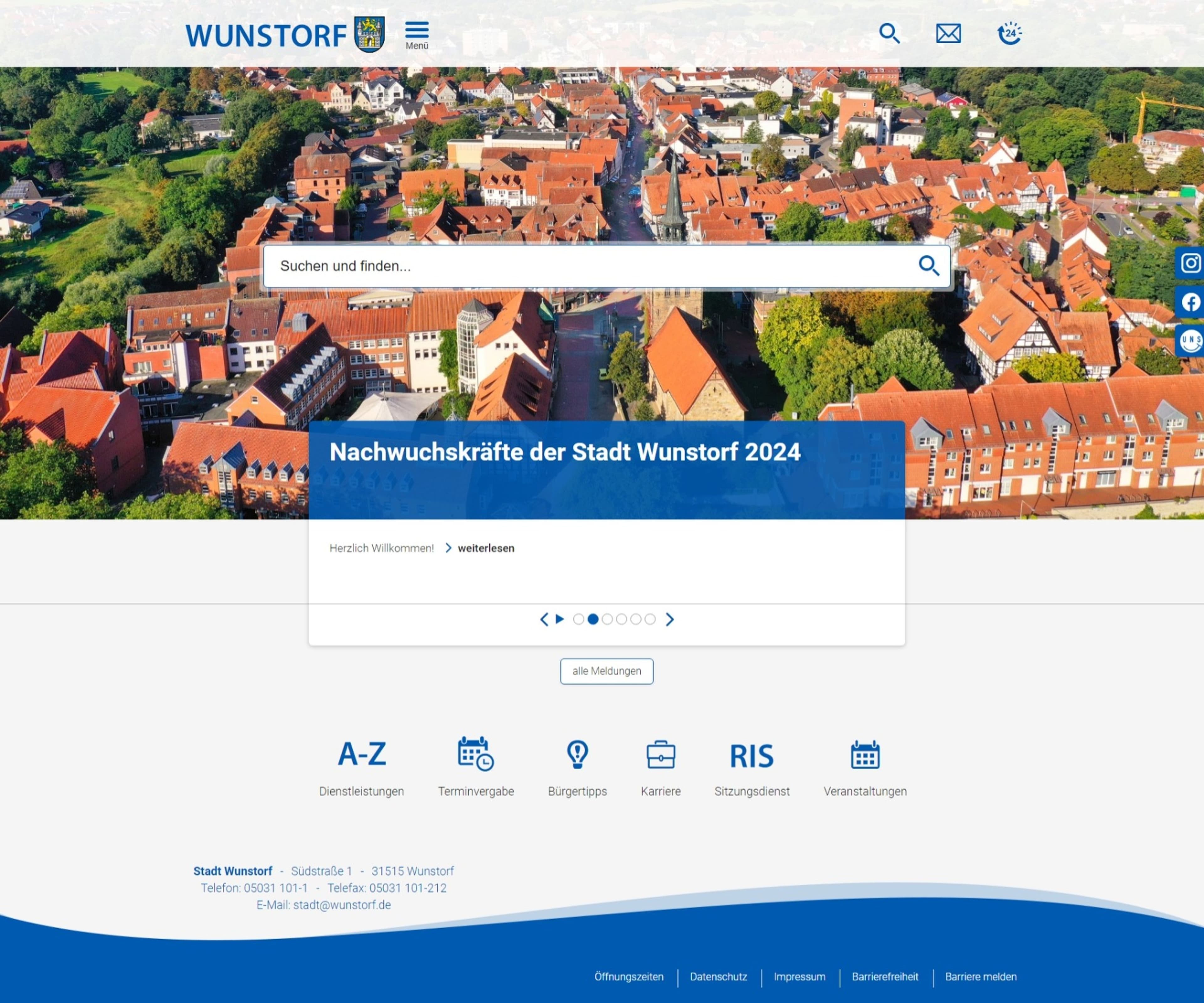 Wunstorf geht online: Relaunch der Stadt-Website im September 2024 | Symbolbild