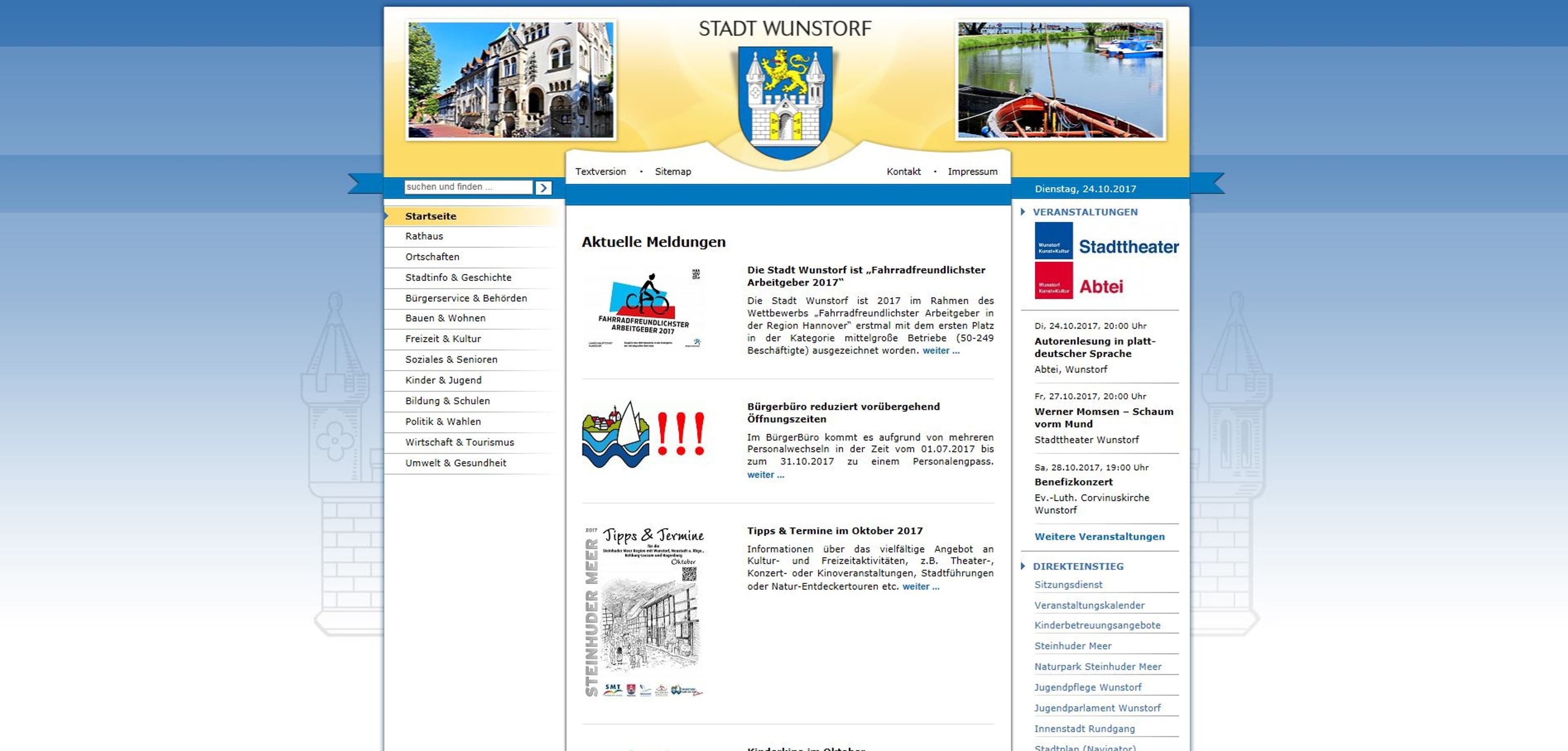 Wunstorf geht online: Relaunch der Stadt-Website im September 2024 | Symbolbild
