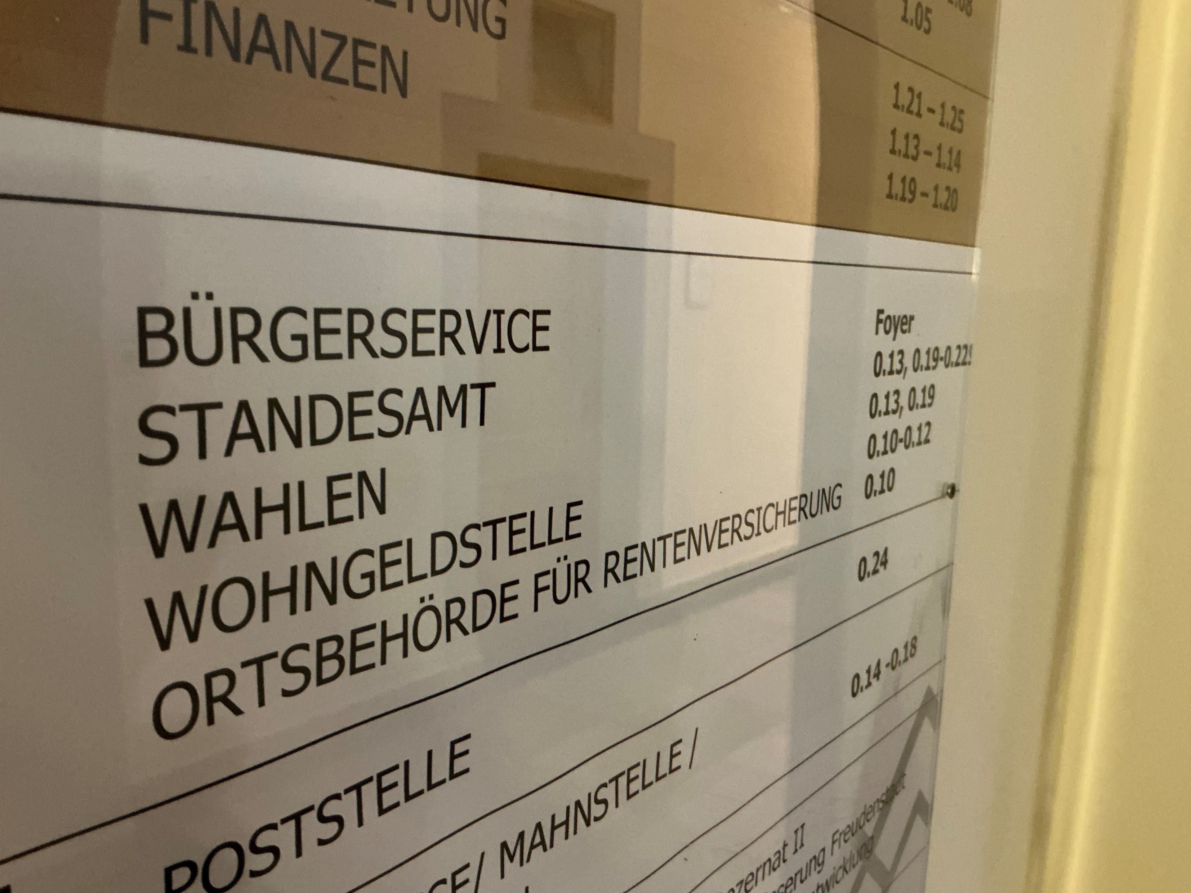 Pressefoto der Stadtverwaltung Freudenstadt zur temporären Schließung des Standesamts am 3. Dezember.