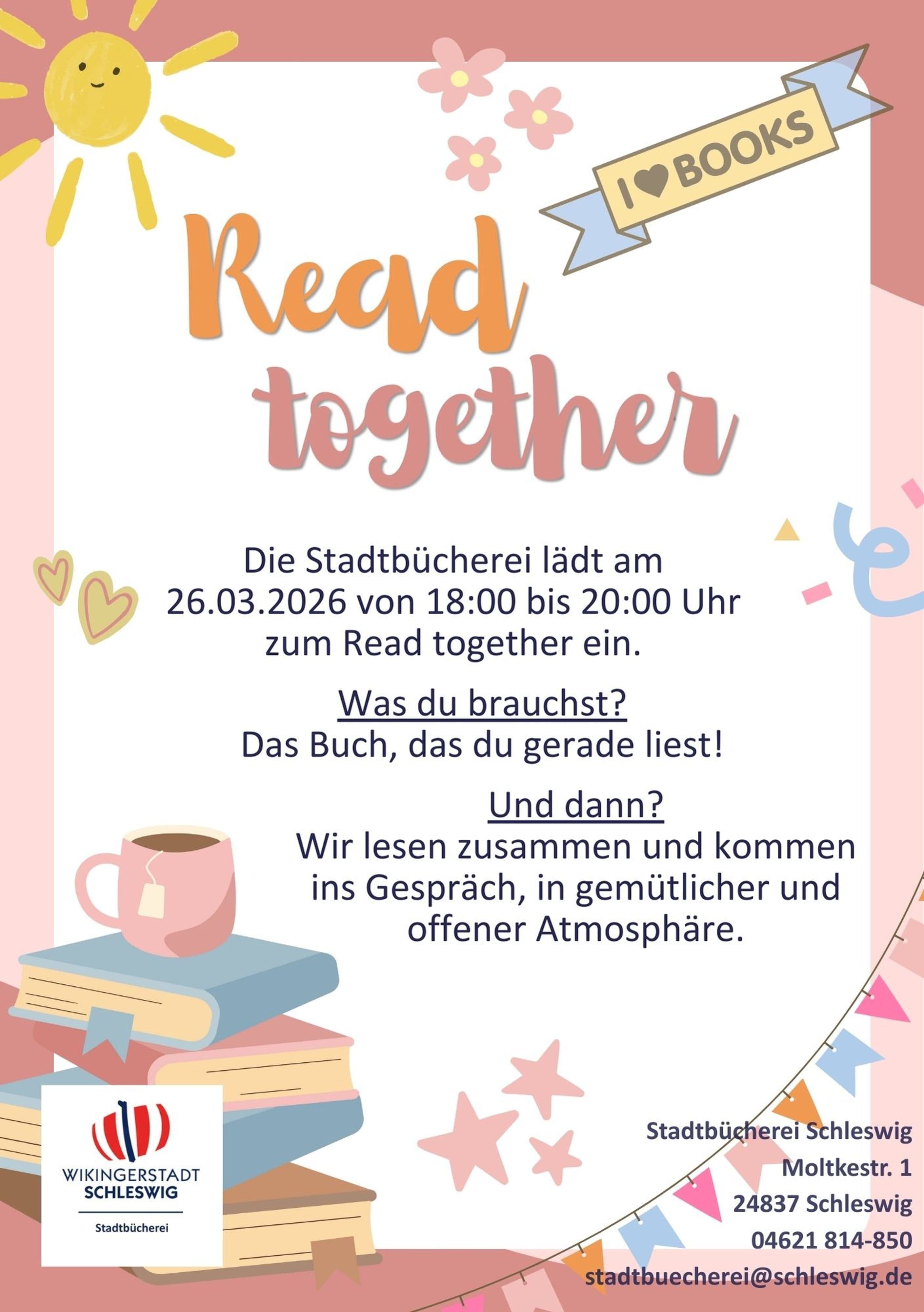 Read Together: Gemeinsames Lesen in Schleswig | Symbolbild