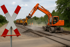 Gleiserneuerung zwischen Grünberg und Mücke