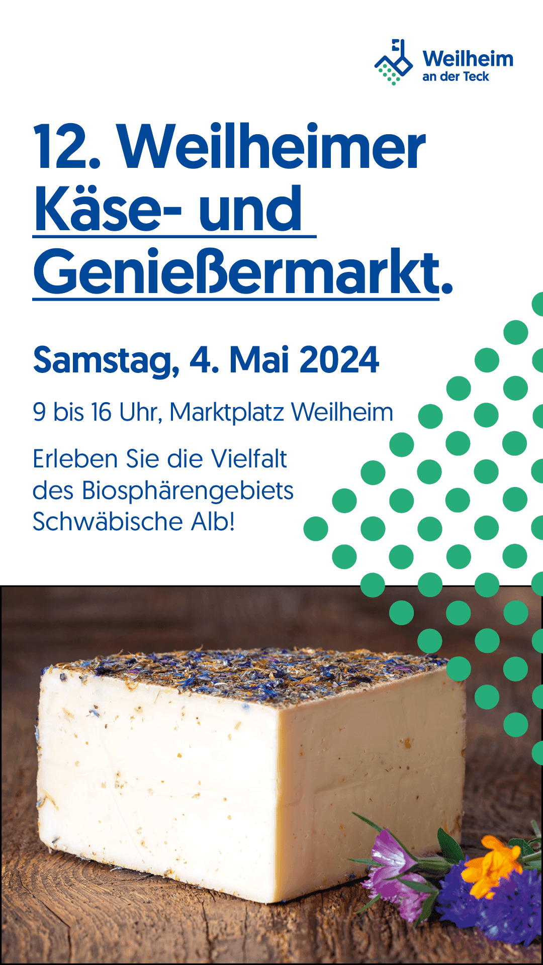 12. Weilheimer Käse- und Genießermarkt - Genuss für alle Sinne | Symbolbild