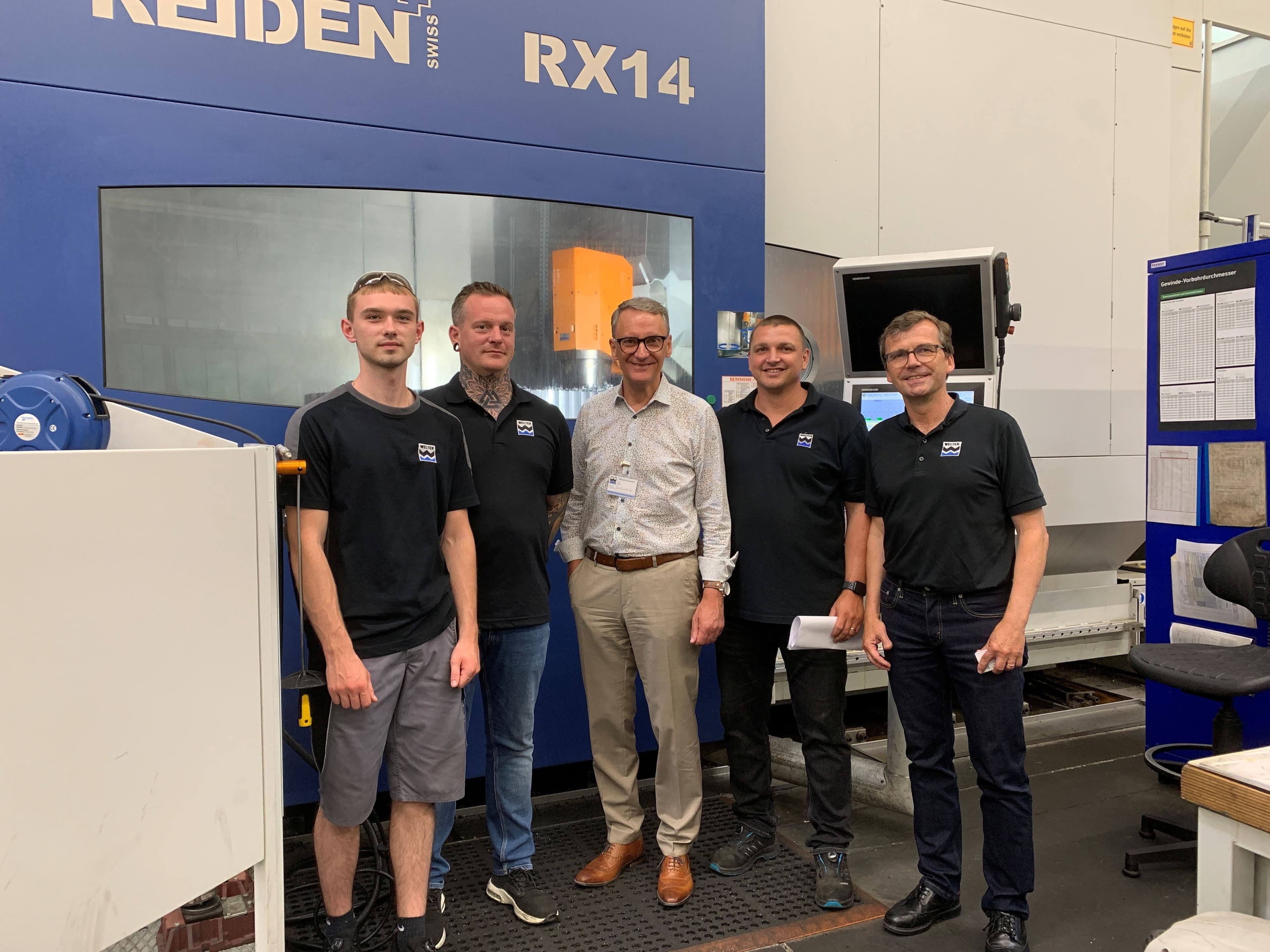 Oberbürgermeister Markus Ibert besucht die WELTER zahnrad GmbH im Industriegebiet West in Lahr.