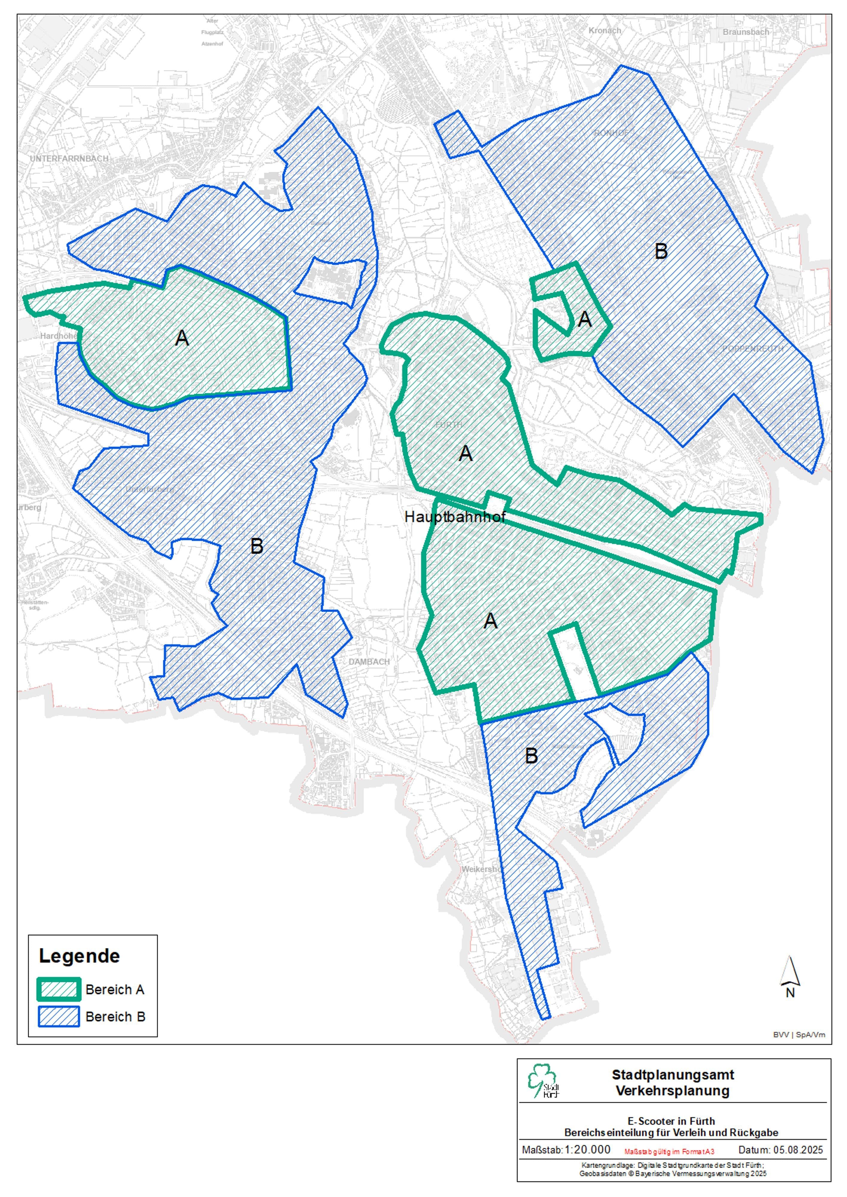 Fürth setzt auf feste Parkplätze für E-Scooter | Symbolbild