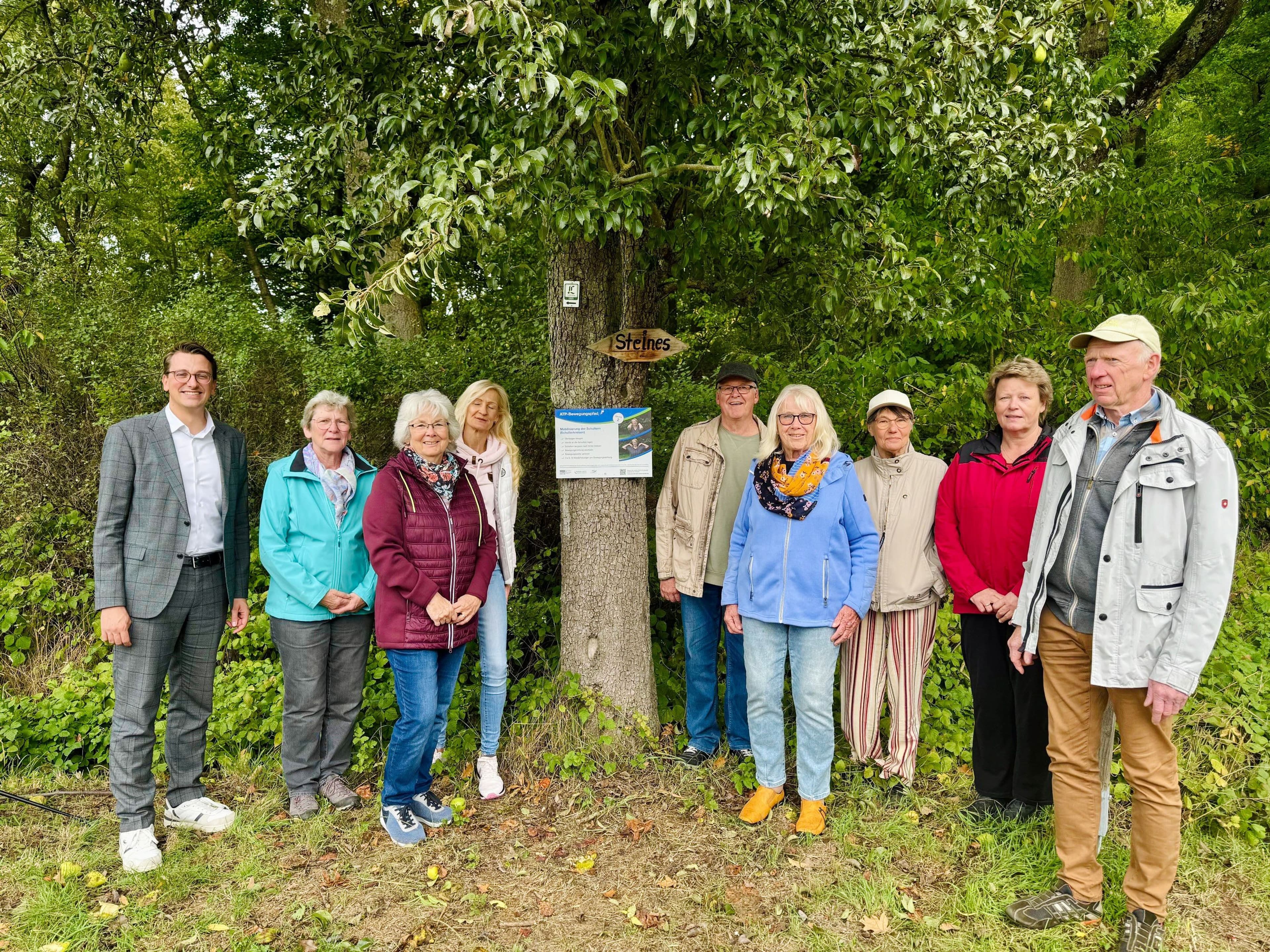 Der neue Bewegungspfad in Ober-Bessingen bietet Übungen, um im Alter aktiv zu bleiben.