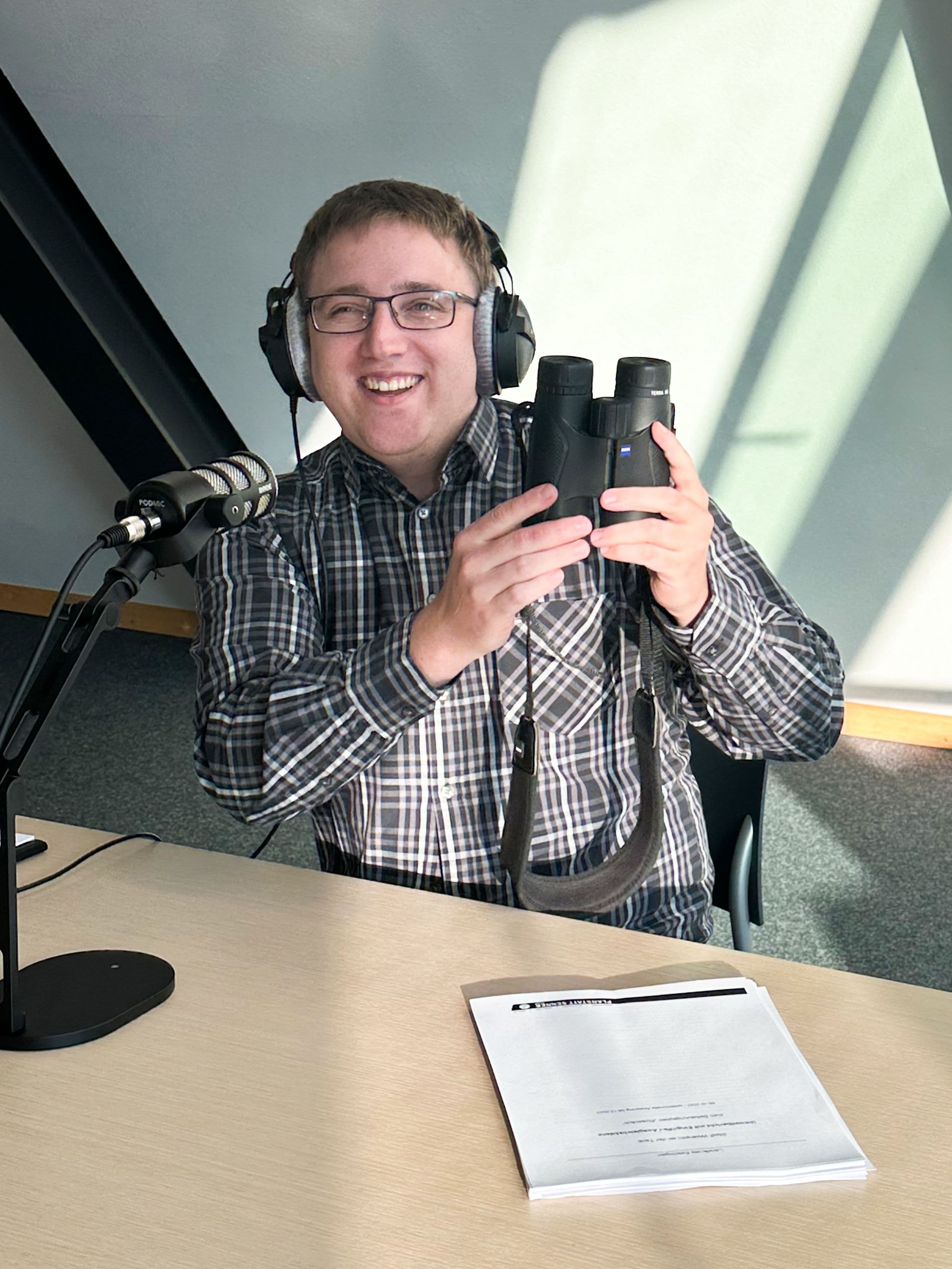 Dominik Birkenmaier spricht im Podcast TeckTalk ĂĽber Umweltplanung im Gewerbegebiet Rosenloh.