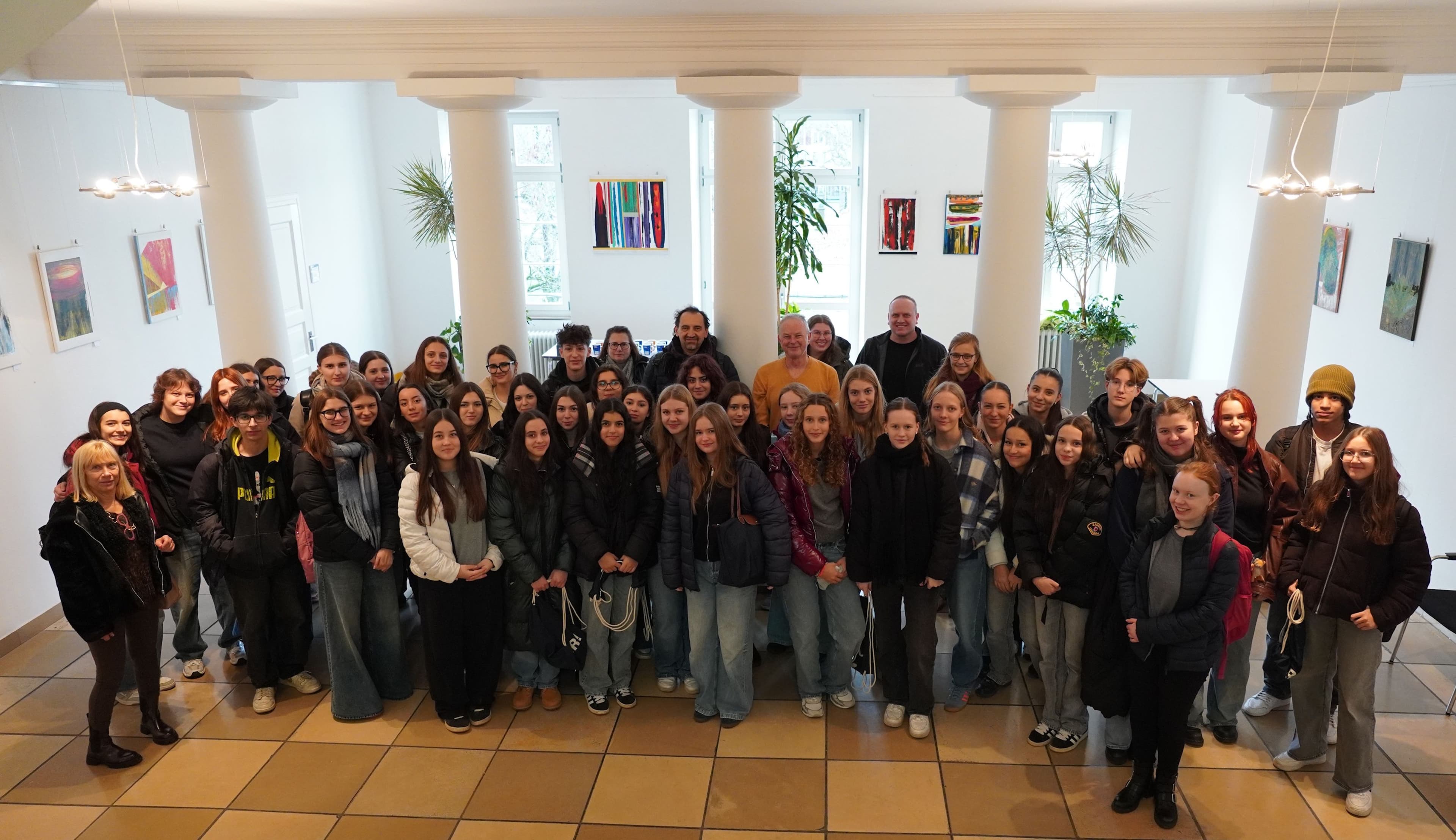 Empfang italienischer Austauschschülerinnen und -schüler aus Cesena im Lahrer Rathaus.