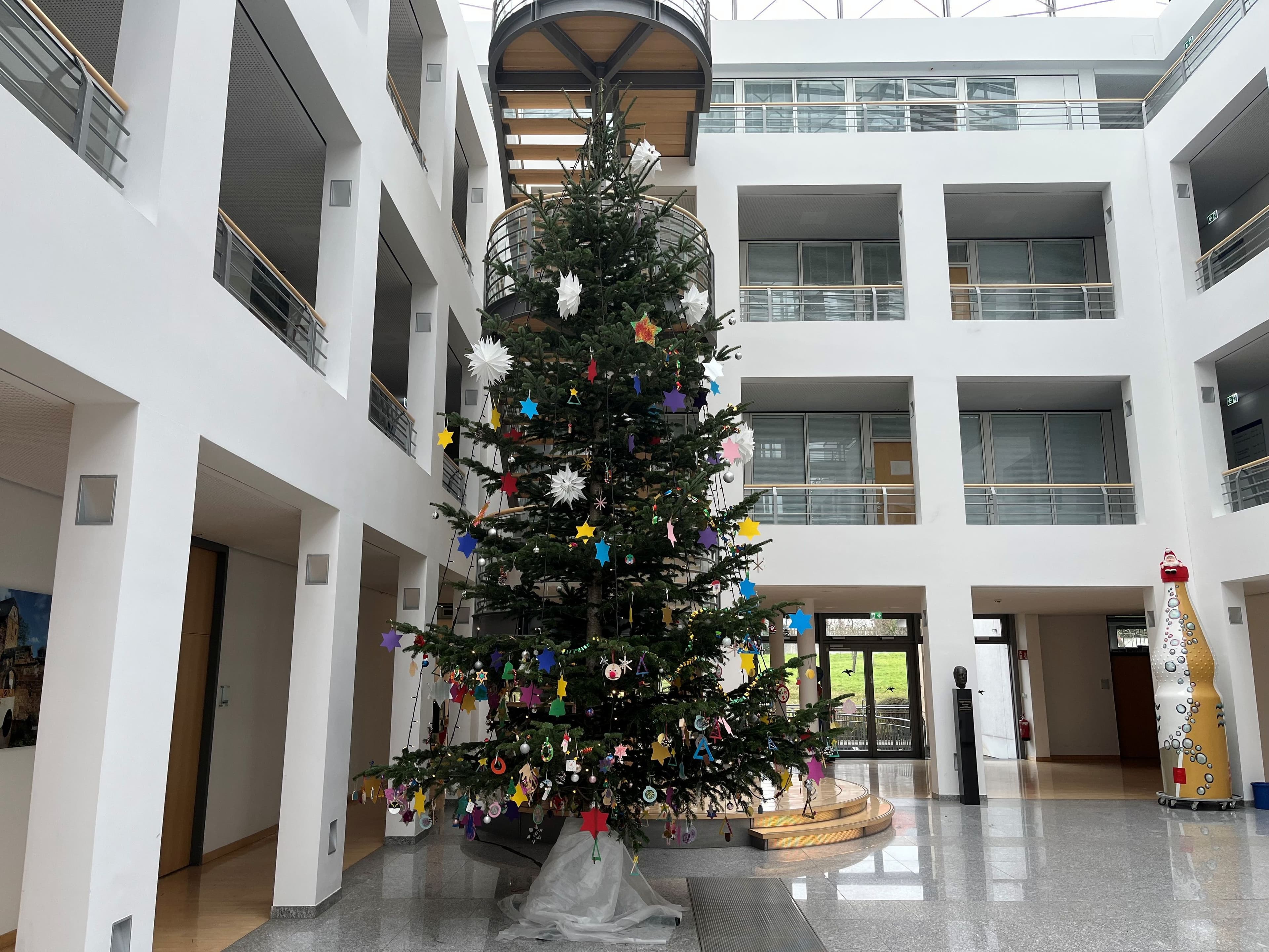 Kinder schmücken Rathaus-Weihnachtsbaum | Symbolbild