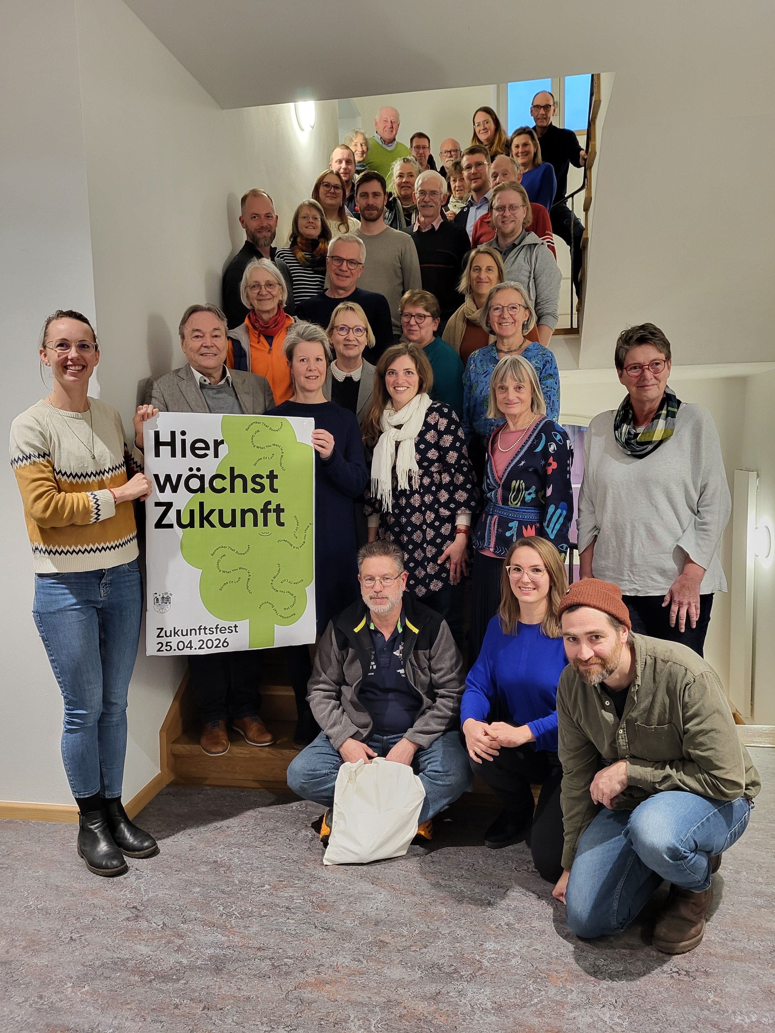 Planungstreffen für das Zukunftsfest Klimafrühling Oberland mit Teilnehmenden verschiedener Institutionen.