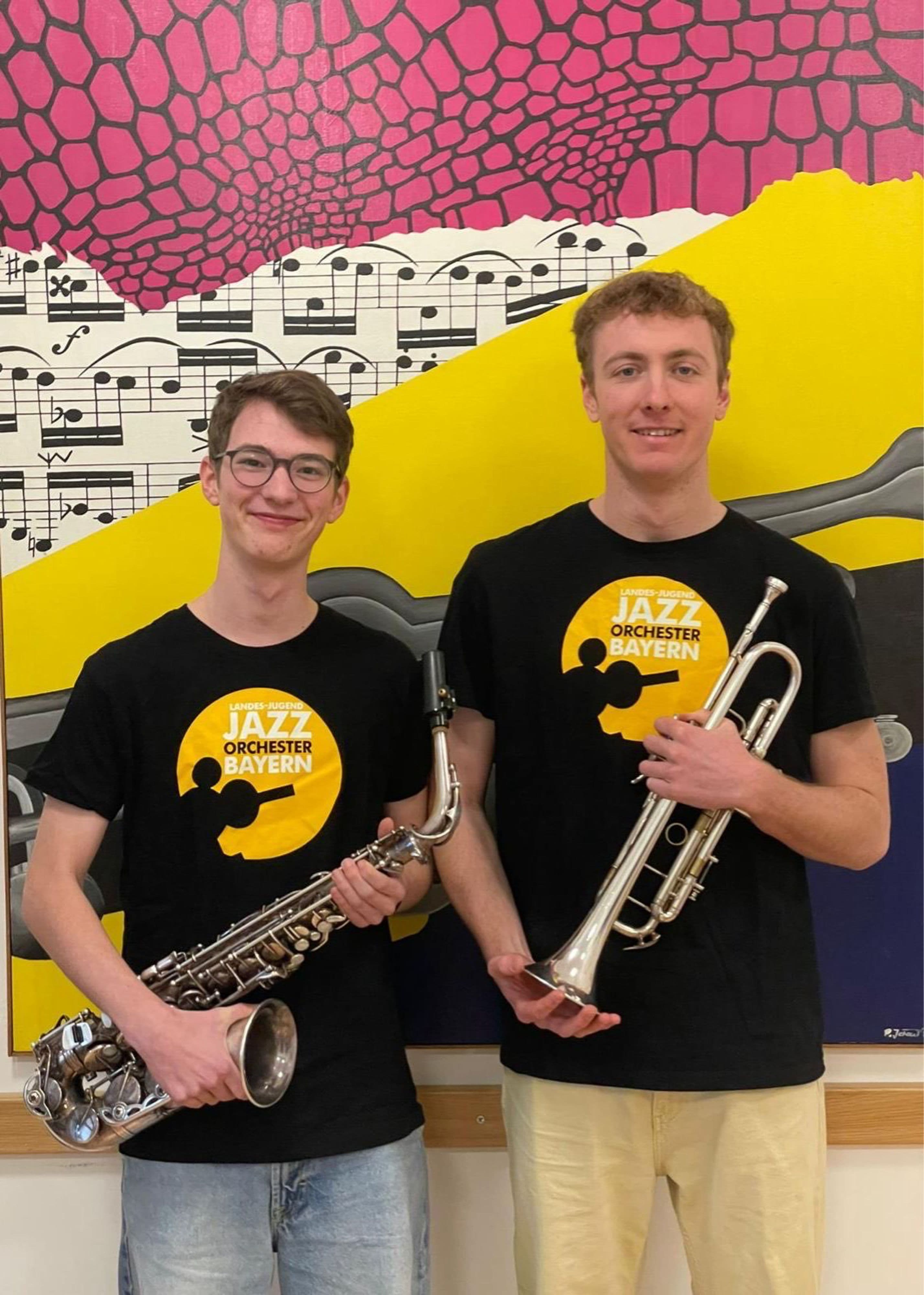 Ruben Stripf und Vitus Schott wurden ins Landesjugendjazzorchester Bayern aufgenommen.