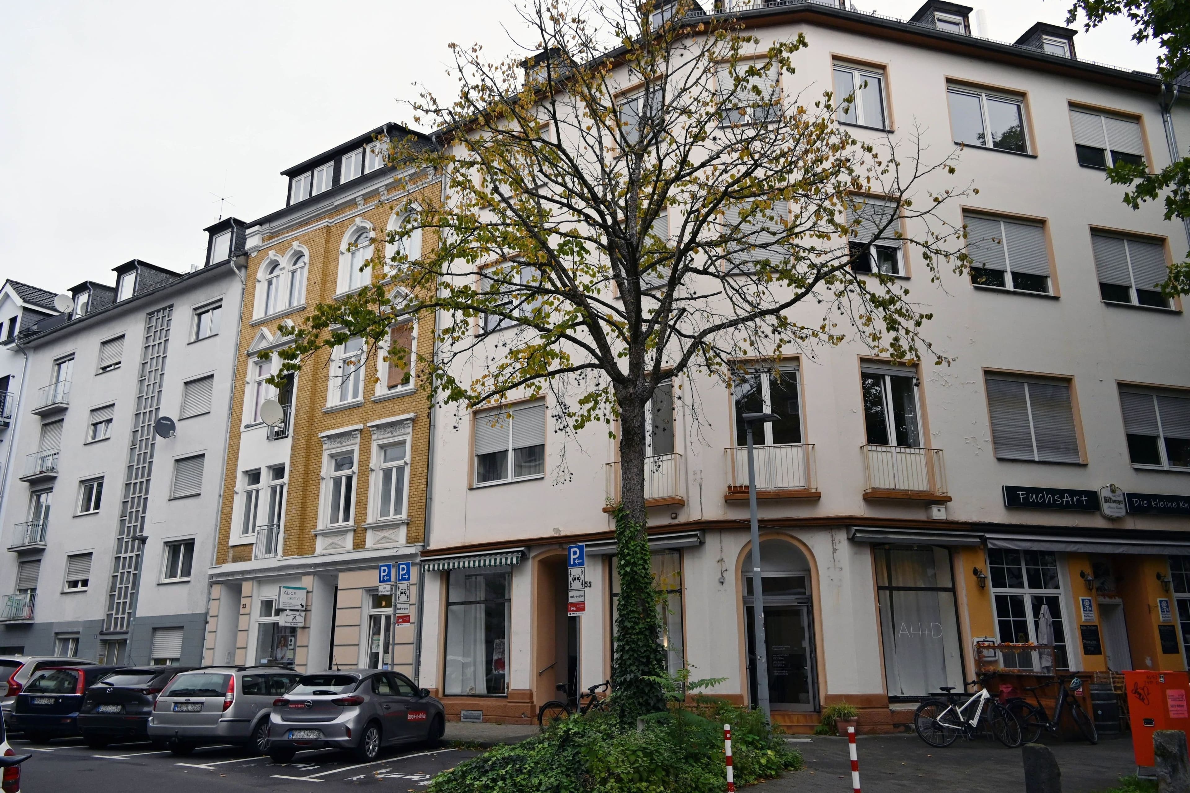 Stadtbaummanager Stephan Dally markiert in der Baumschule einen Baum fĂŒr Koblenz; Baumhasel in der FrankenstraĂe muss gefĂ€llt werden.