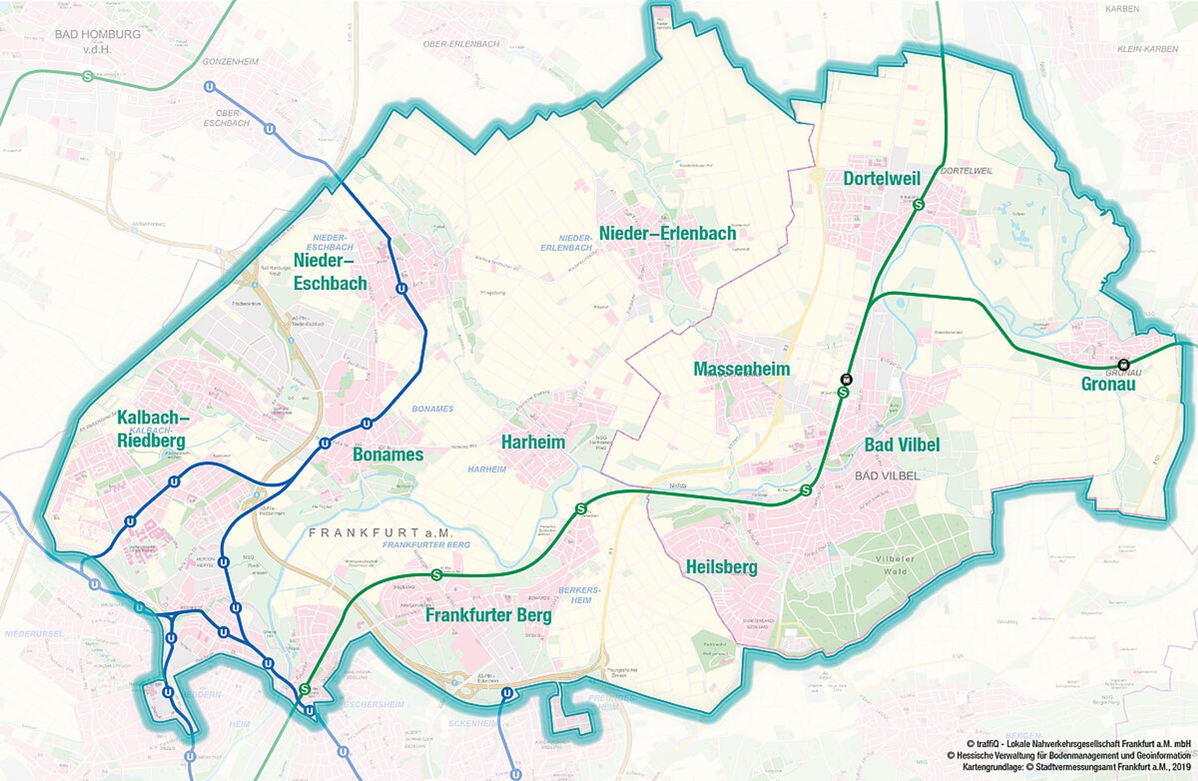 Gesamtes Bediengebiet von KNUT, das ab dem 14. Dezember angefahren wird.