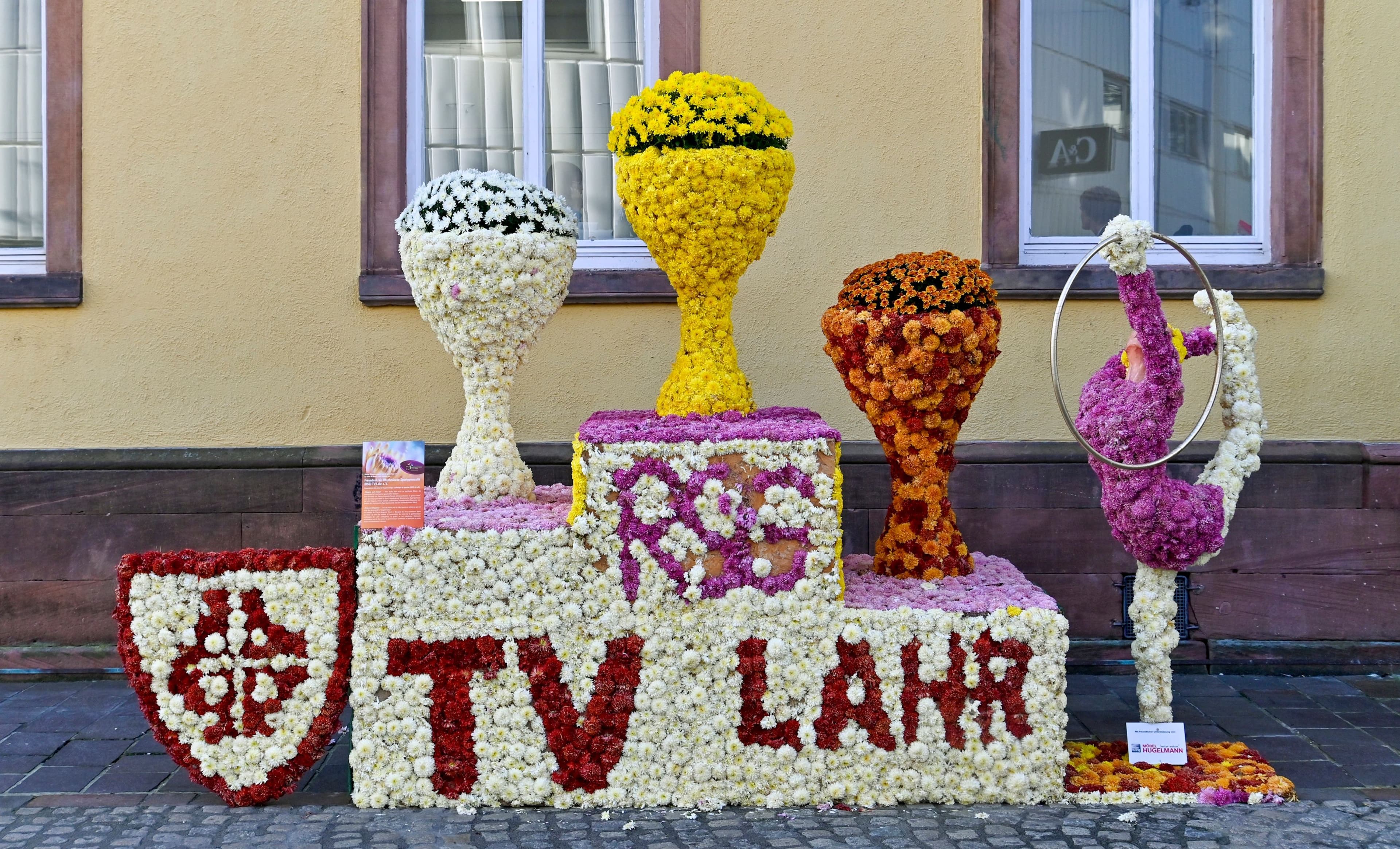 Die Narro-Gruppe Lahr e.V. hat bei der vergangenen Chrysanthema mit dem Motiv "Narro Lisa" das Motto "Blühende Meisterwerke" umgesetzt und einen ersten Preis gewonnen.