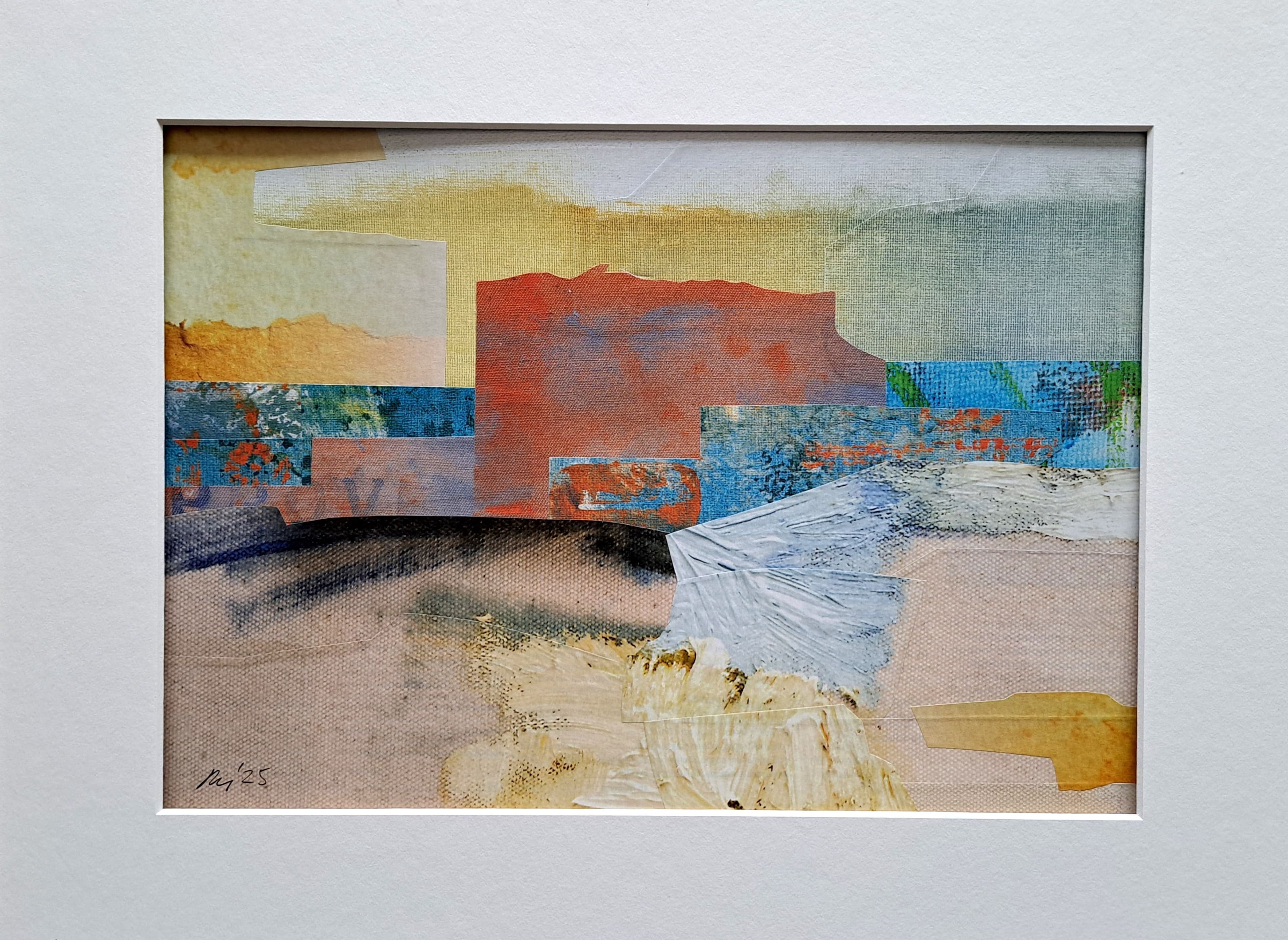 Ausstellung in der Stadtbücherei Coburg zeigt Collagen von Rainer Morzik, die aus Zeitschriftenausschnitten gefertigt sind.