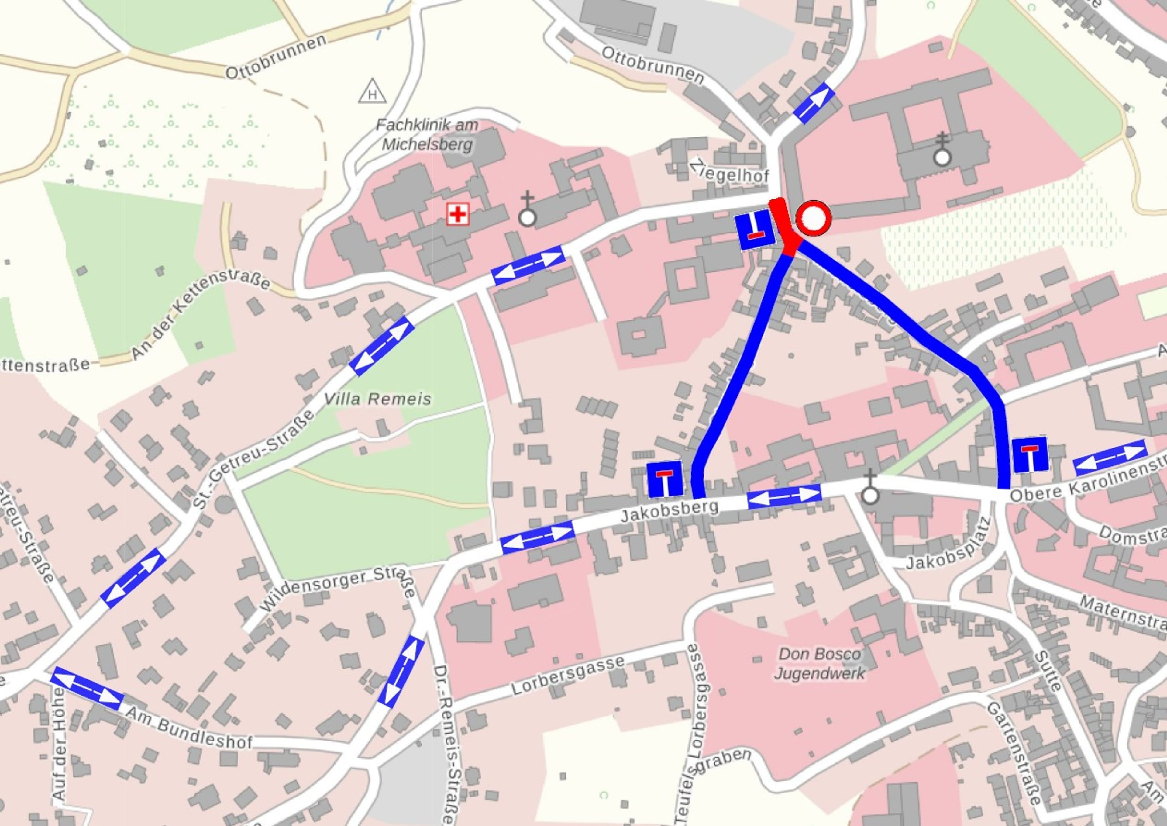 Baustelle Michelsberg: Neue Verkehrsregeln ab 3. November | Symbolbild