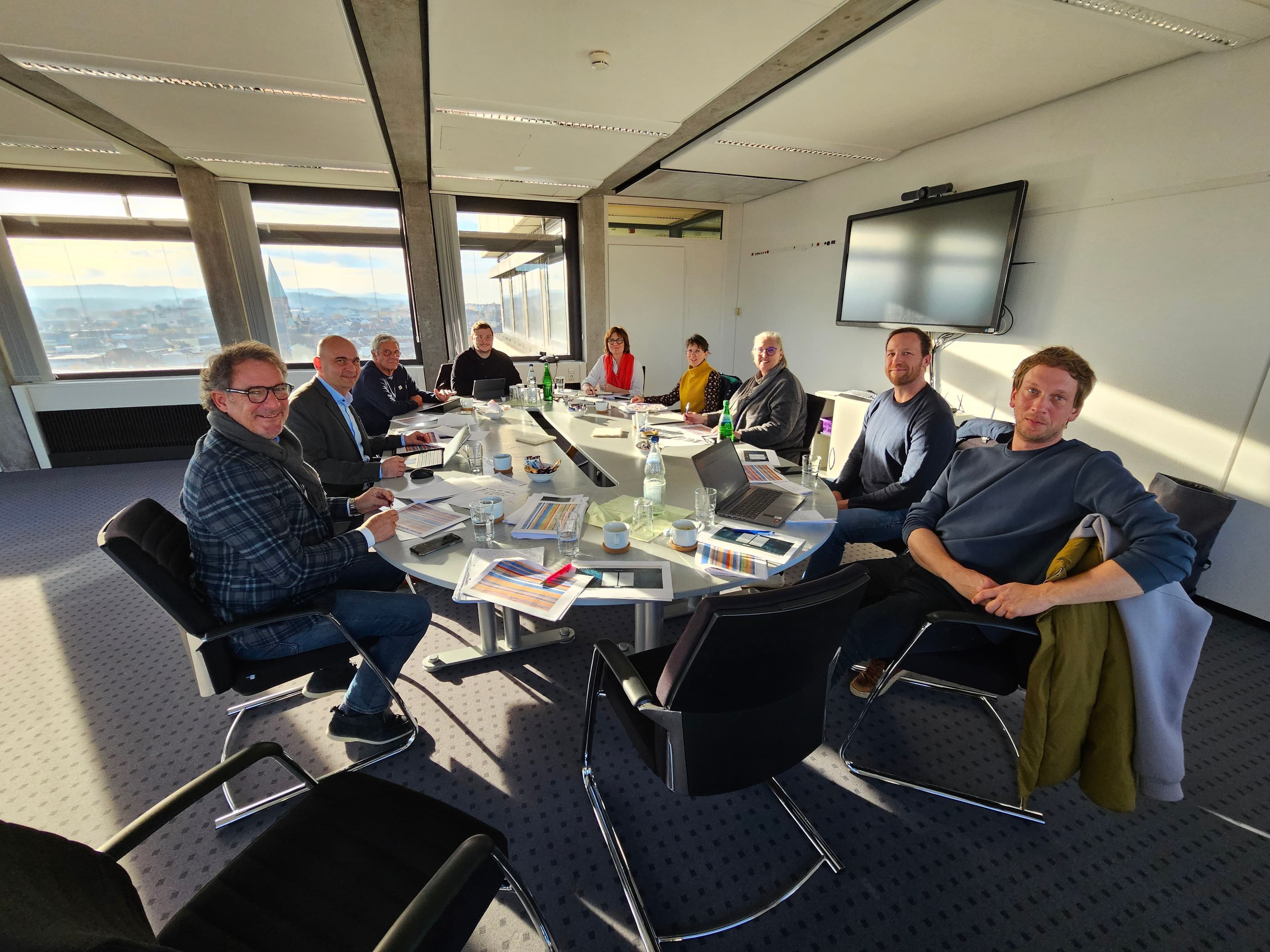 Vertreter wichtiger Kultureinrichtungen und der Stadt bei der Koordinierungsrunde im Rathaus.