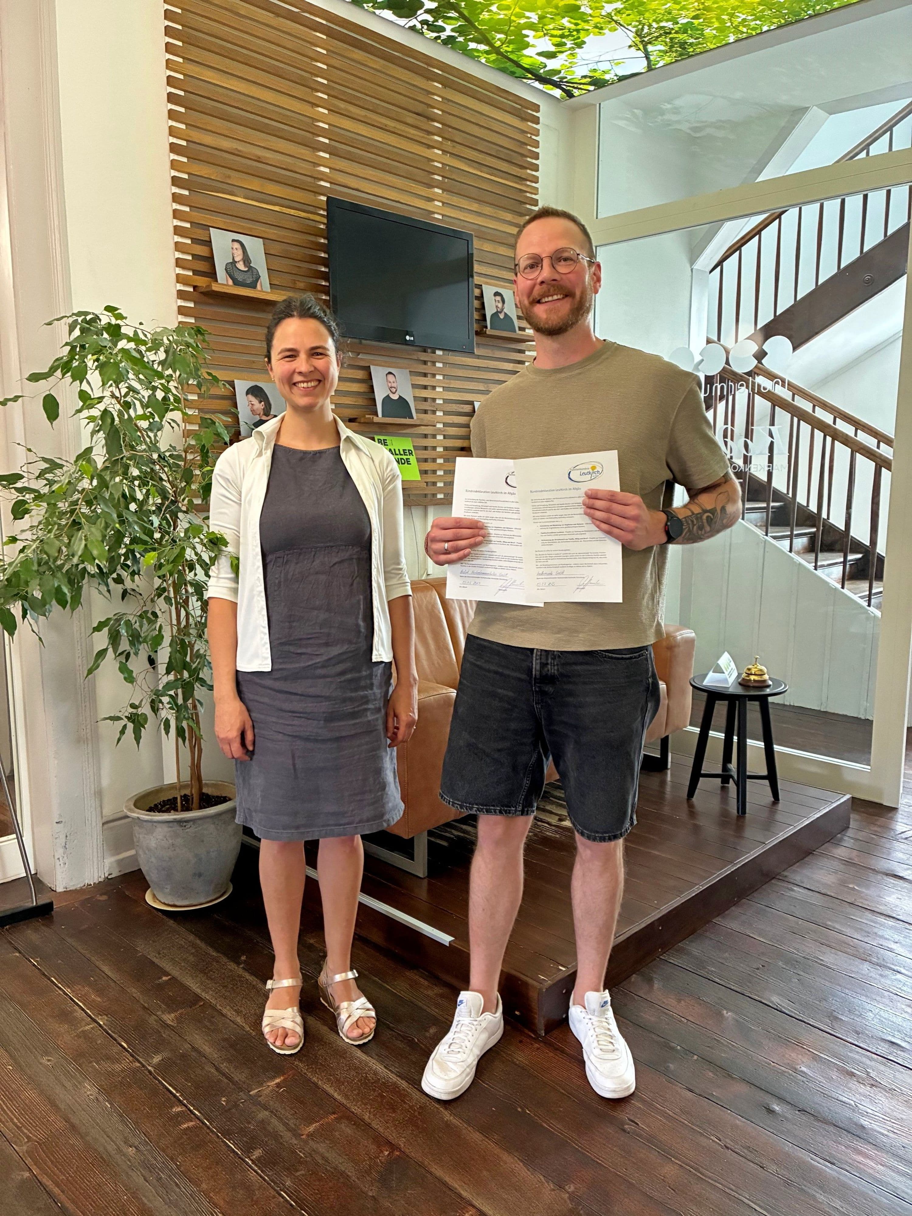 Neueste Mitglieder im Familienbündnis: Inallermunde und Kodiak Markenkommunikation GmbH.