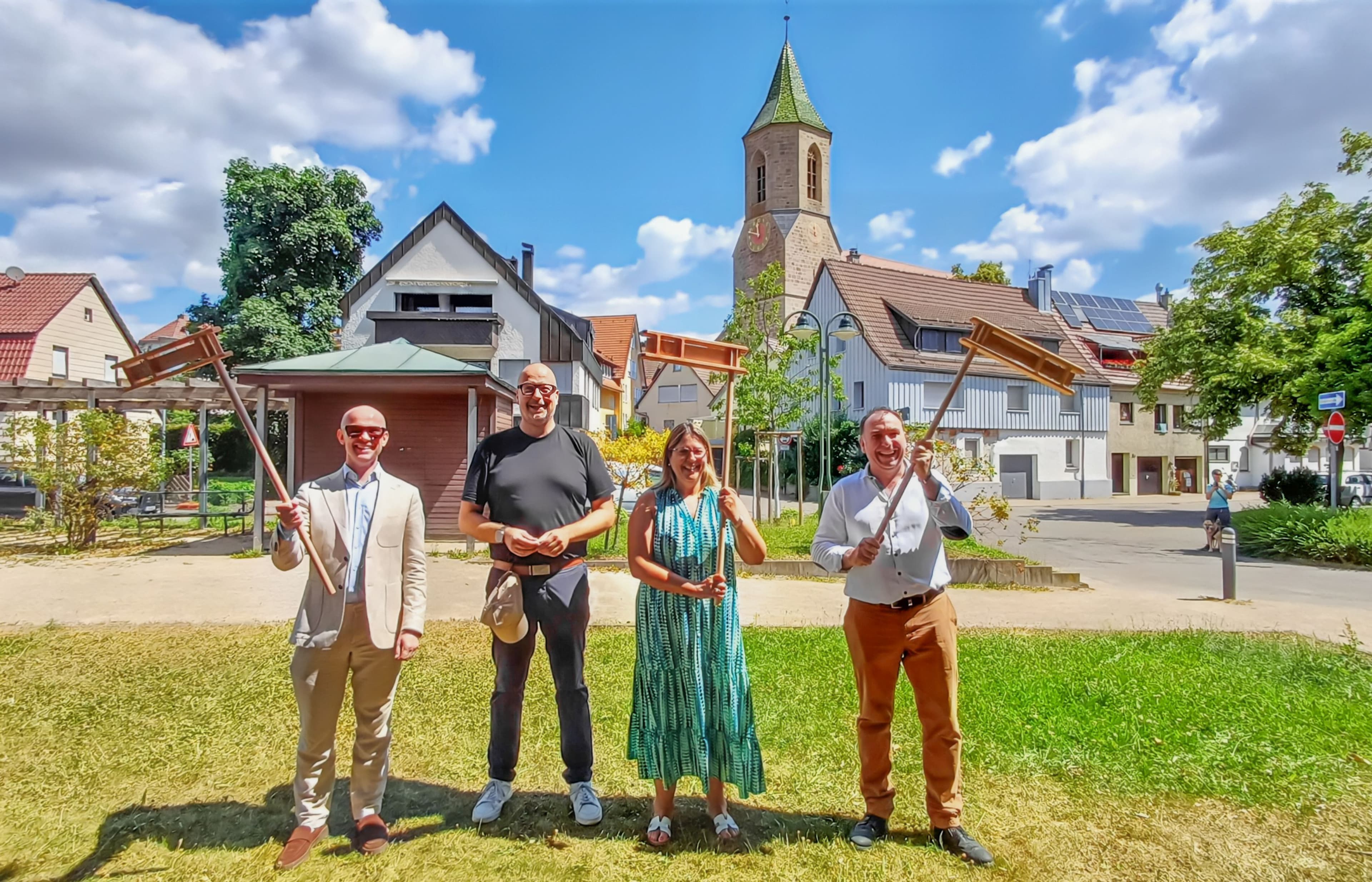 Empfang hochrangiger Delegationen der Partnerstädte in Weinstadt und Austausch internationaler Gäste.