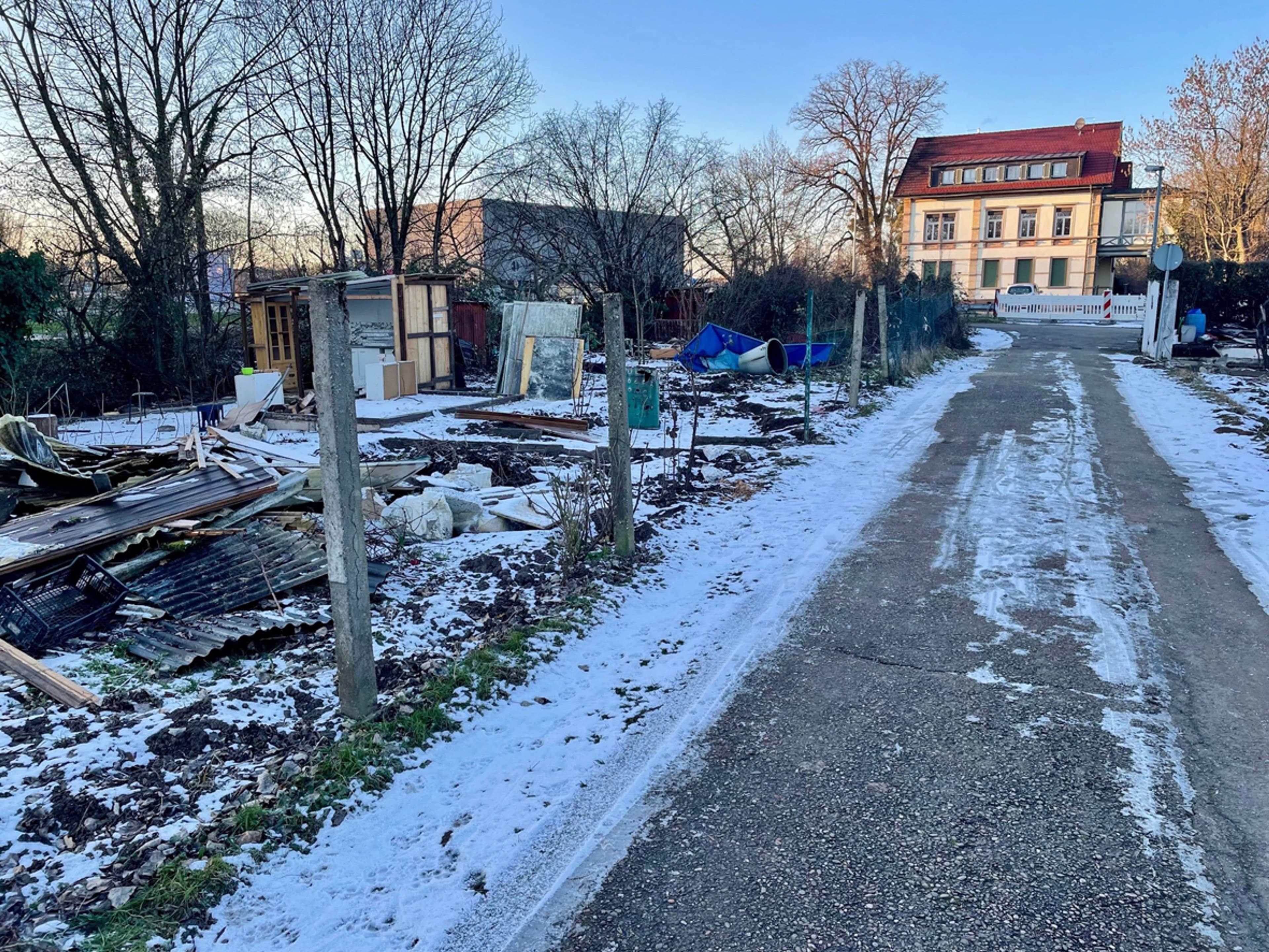 Rückbauarbeiten für die Landesgartenschau auf der Äderbachinsel haben im Januar begonnen.