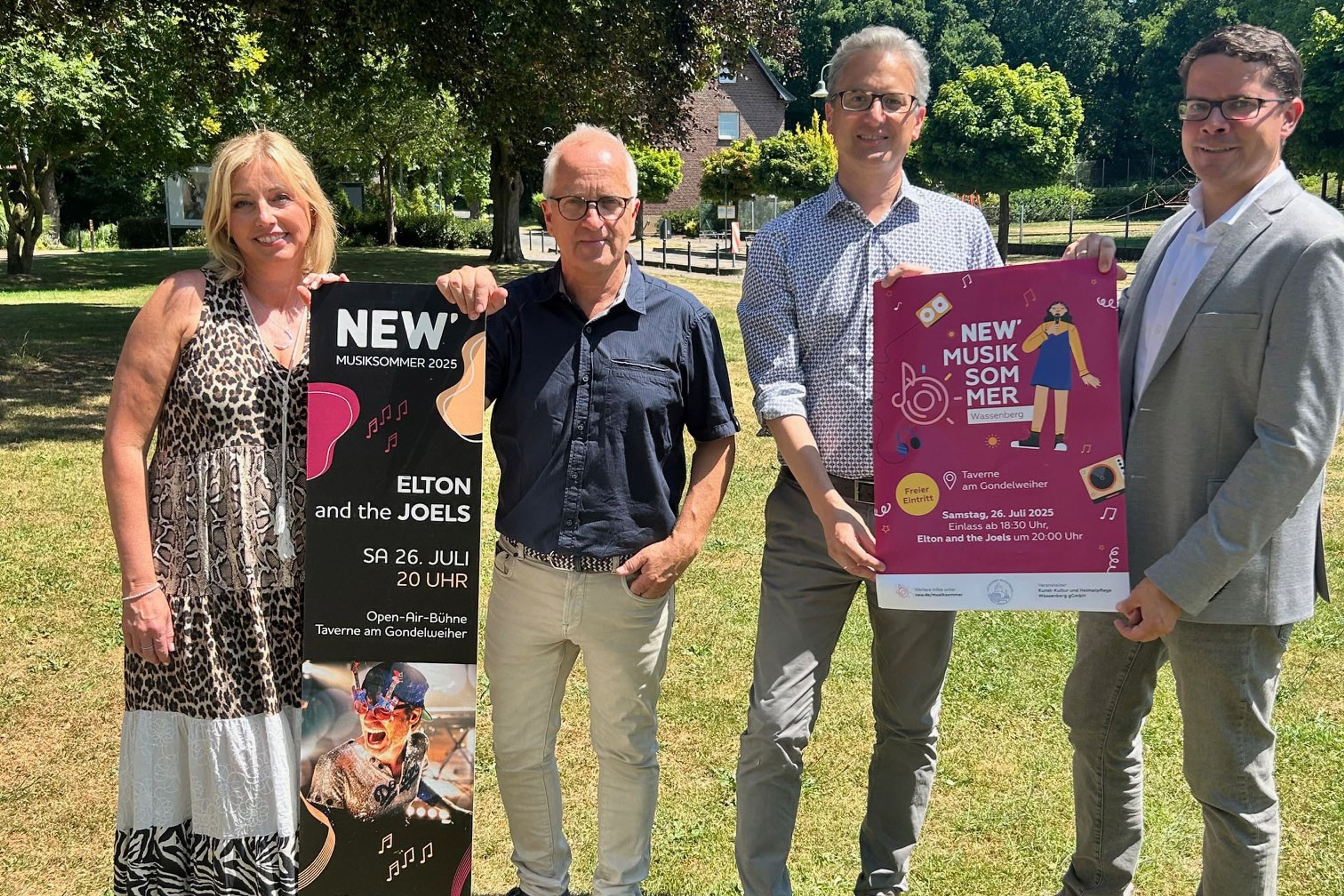 Foto von Vertretern aus Kommunalmarketing und Sponsoring sowie lokalen Veranstaltern beim Musiksommer.