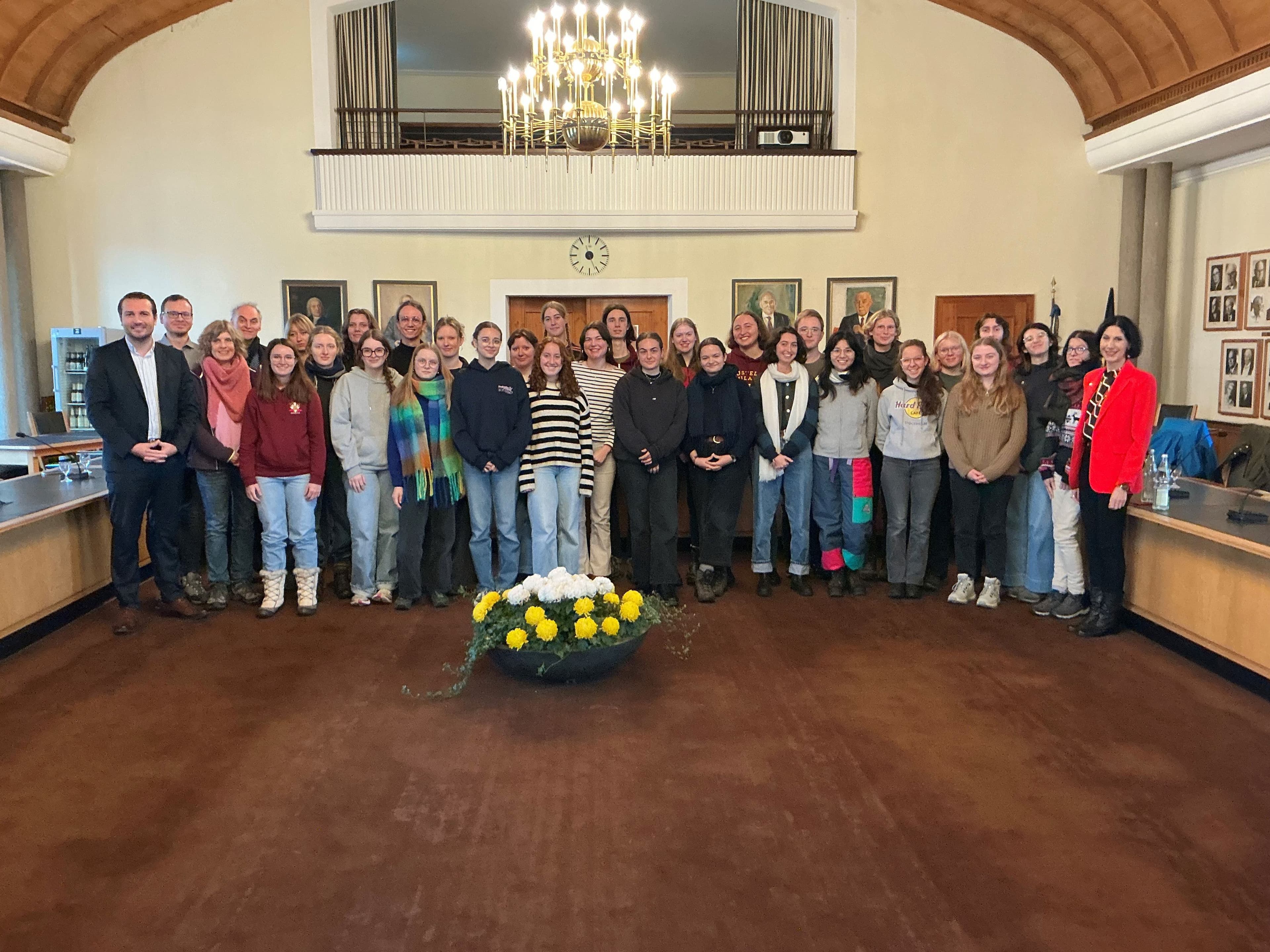 Empfang für engagierte deutsche und französische Jugendliche im Rathaus Freudenstadt.