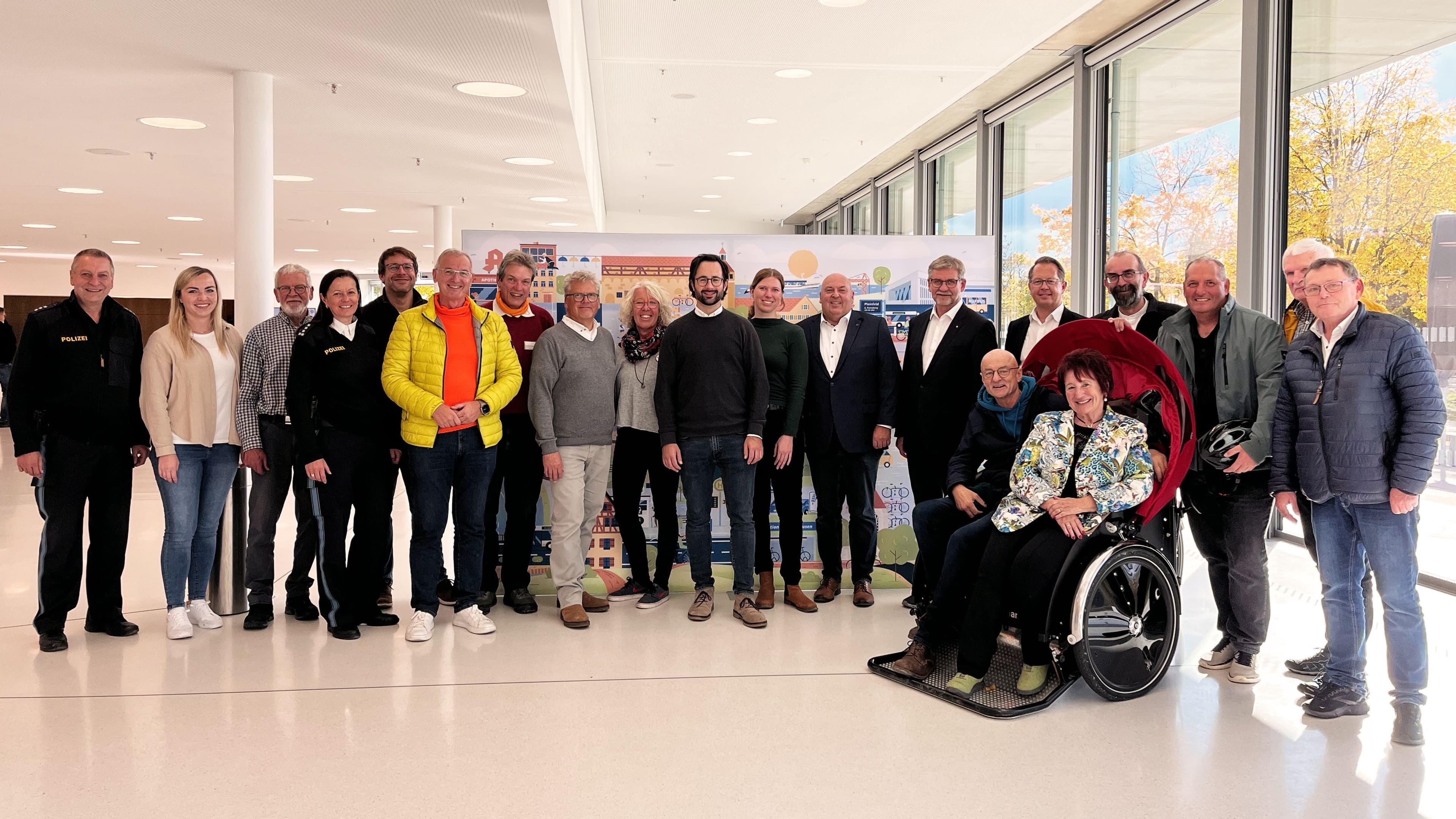Titel 'Fahrradfreundliche Stadt' wurde erfolgreich verteidigt – Teilnehmerinnen und Teilnehmer an der Bereisung.