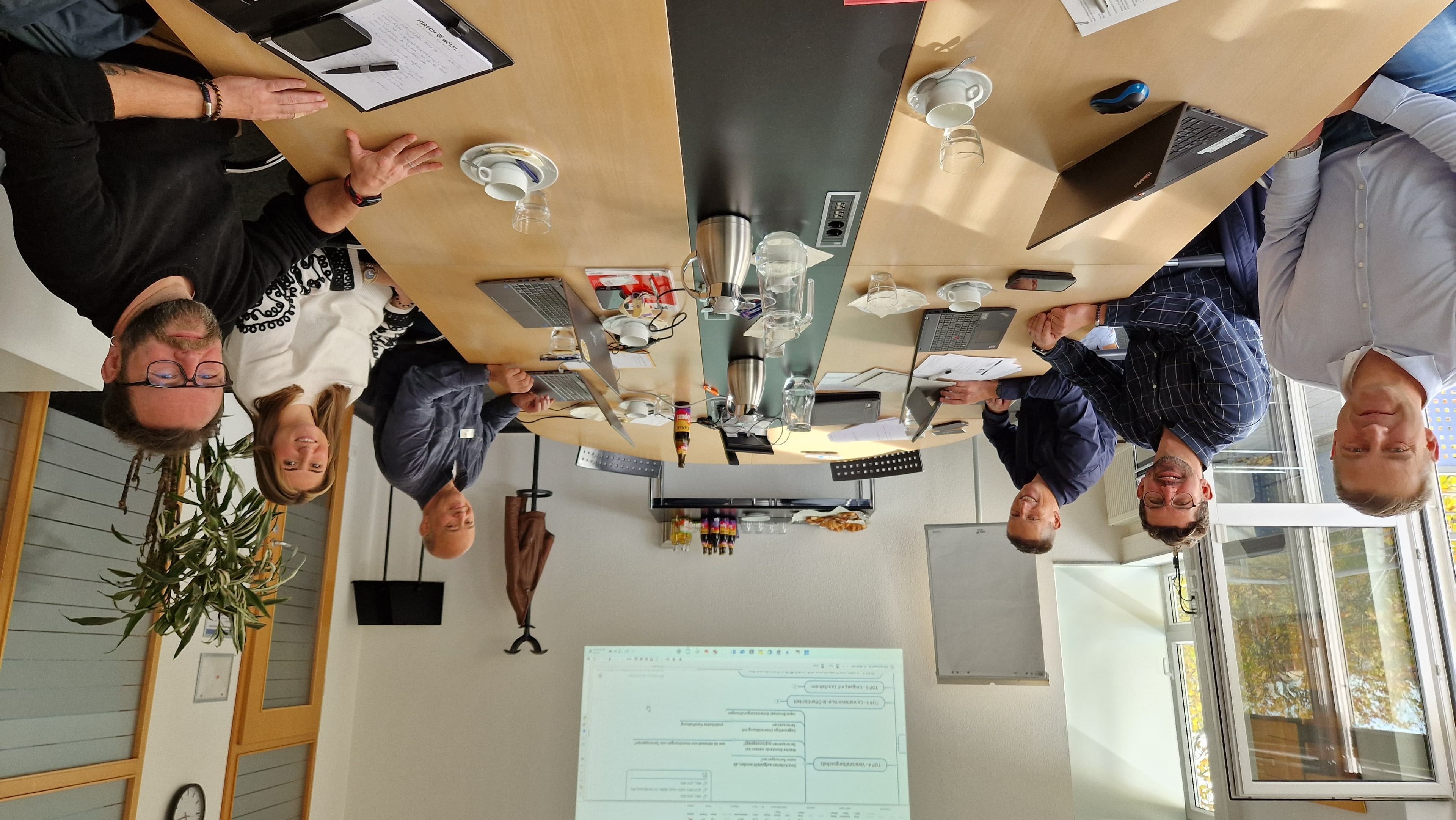 Treffen der Kreistädte im Landkreis Karlsruhe im Rathaus Mitte in Rheinstetten.