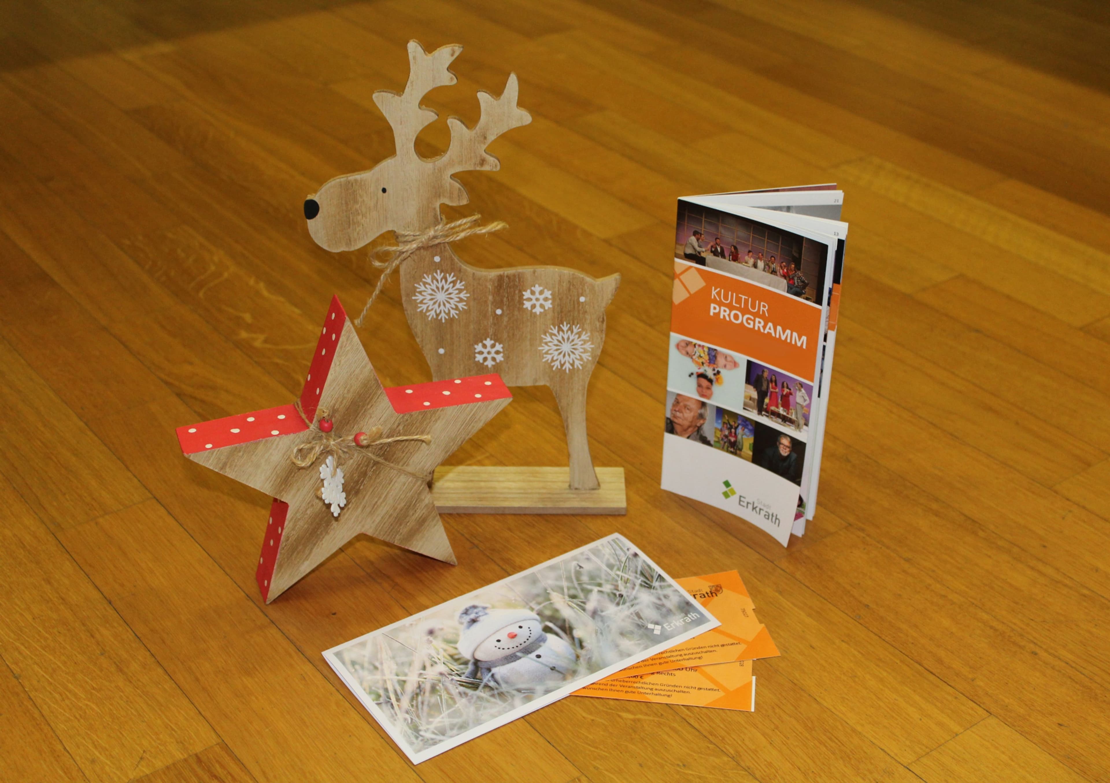 Weihnachtsangebote der Abteilung Kultur: Theater-Abos, Kulturgutscheine und Einzelkarten für Kulturhighlights erhältlich.